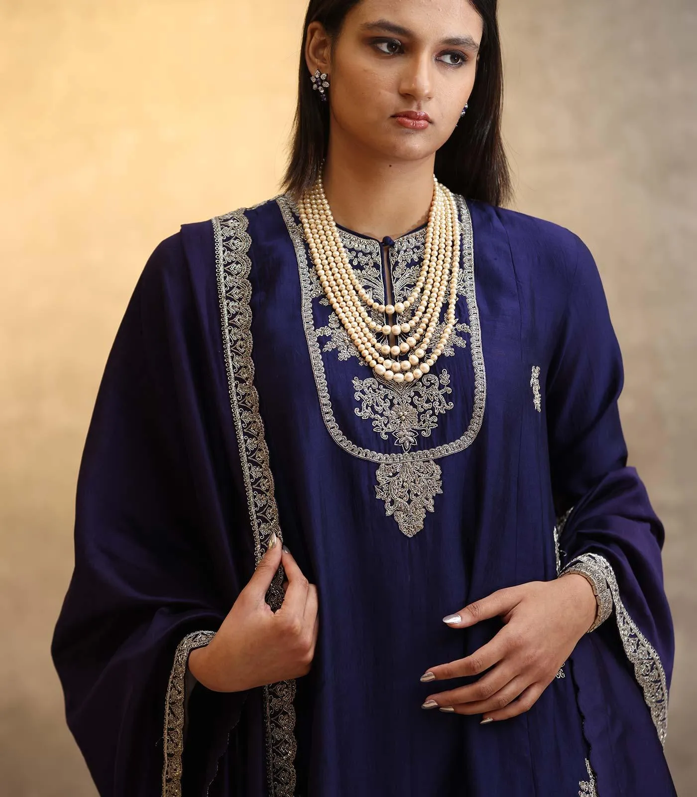 Purple Tunic Sharara Set