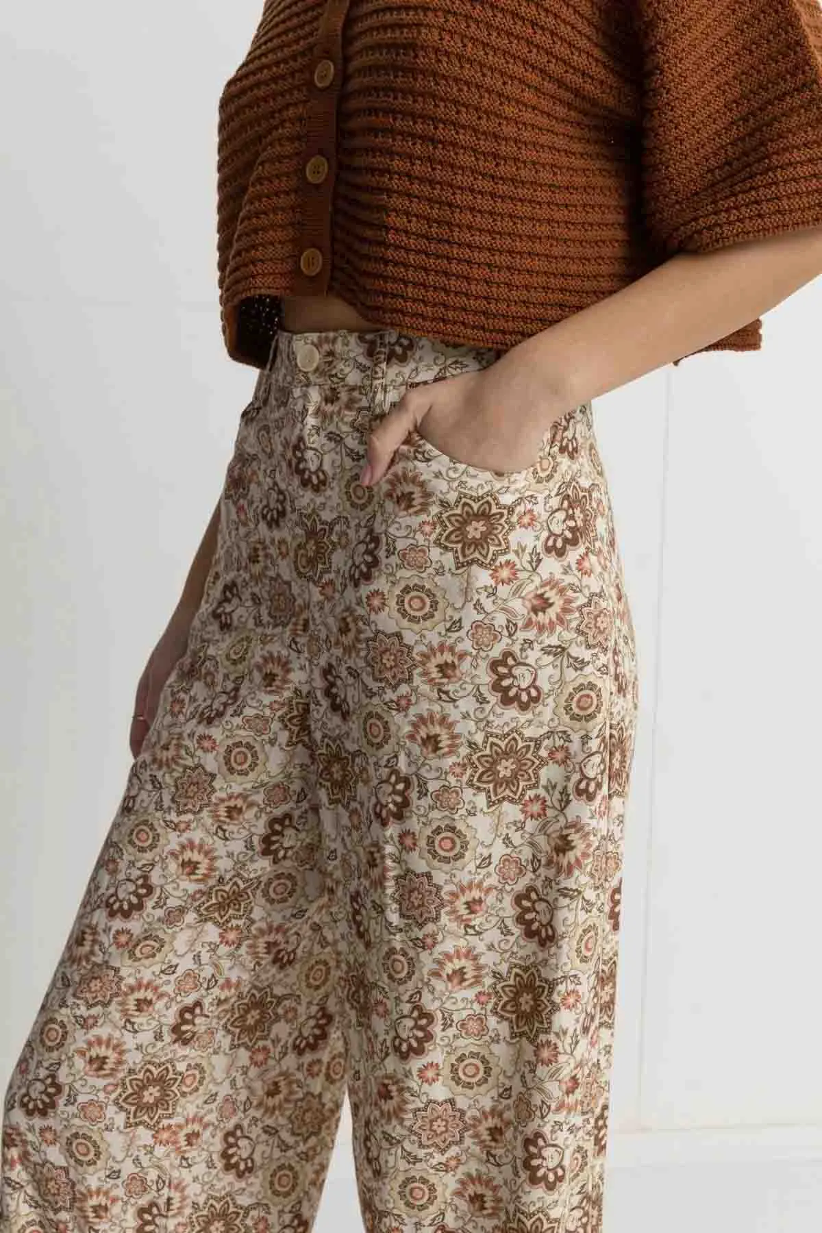 RAYA PAISLEY WIDE LEG PANT