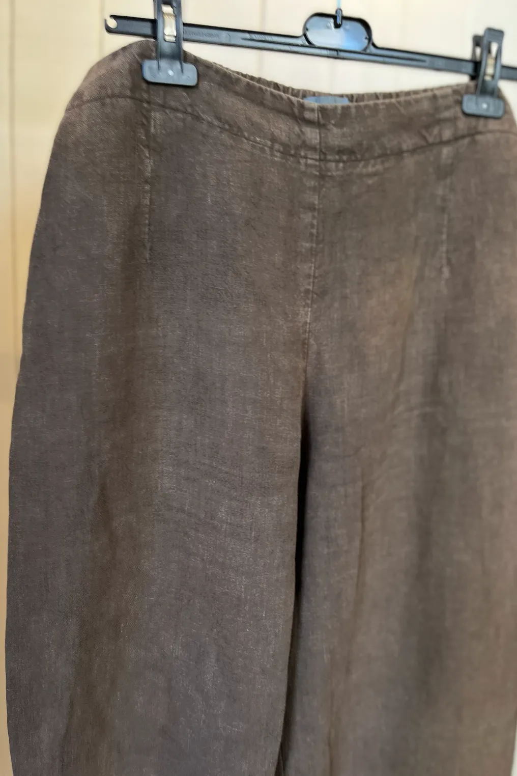 Re-Wear Oska Brown Linen Wide Leg Trousers