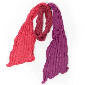 Red Heart Knit Long & Skinny Scarf