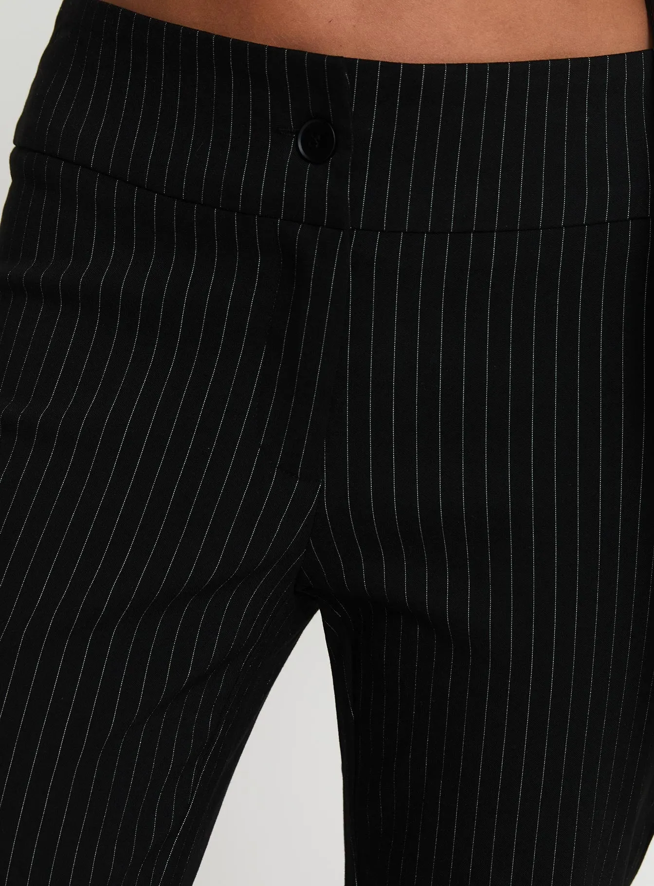 Reide Pants Black Pinstripe