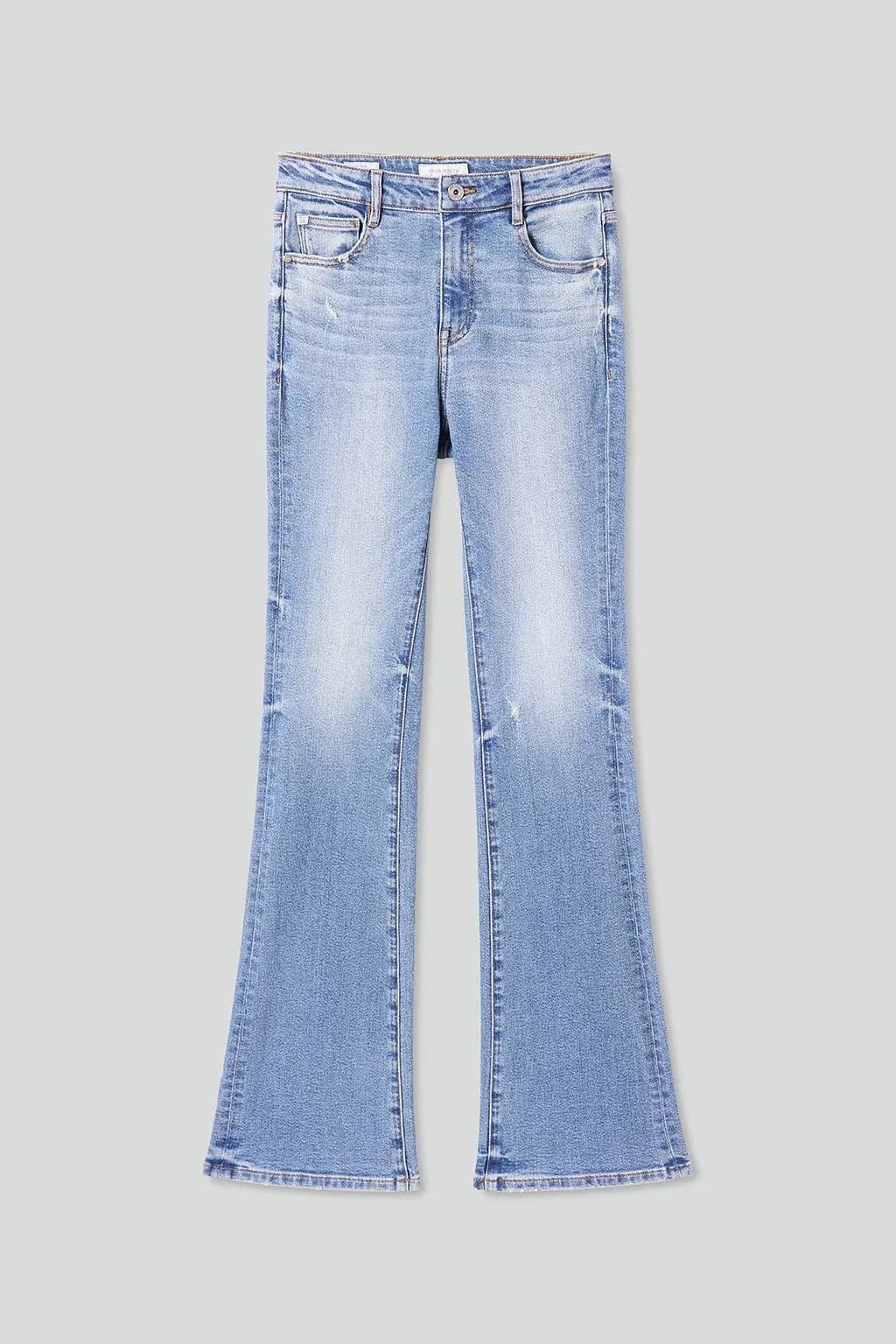 Retro Washed Flared Jeans