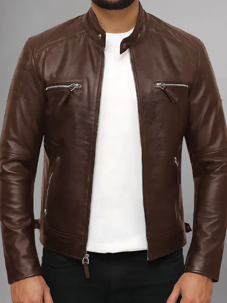 REVIT LANE BLACK LEATHER JACKET