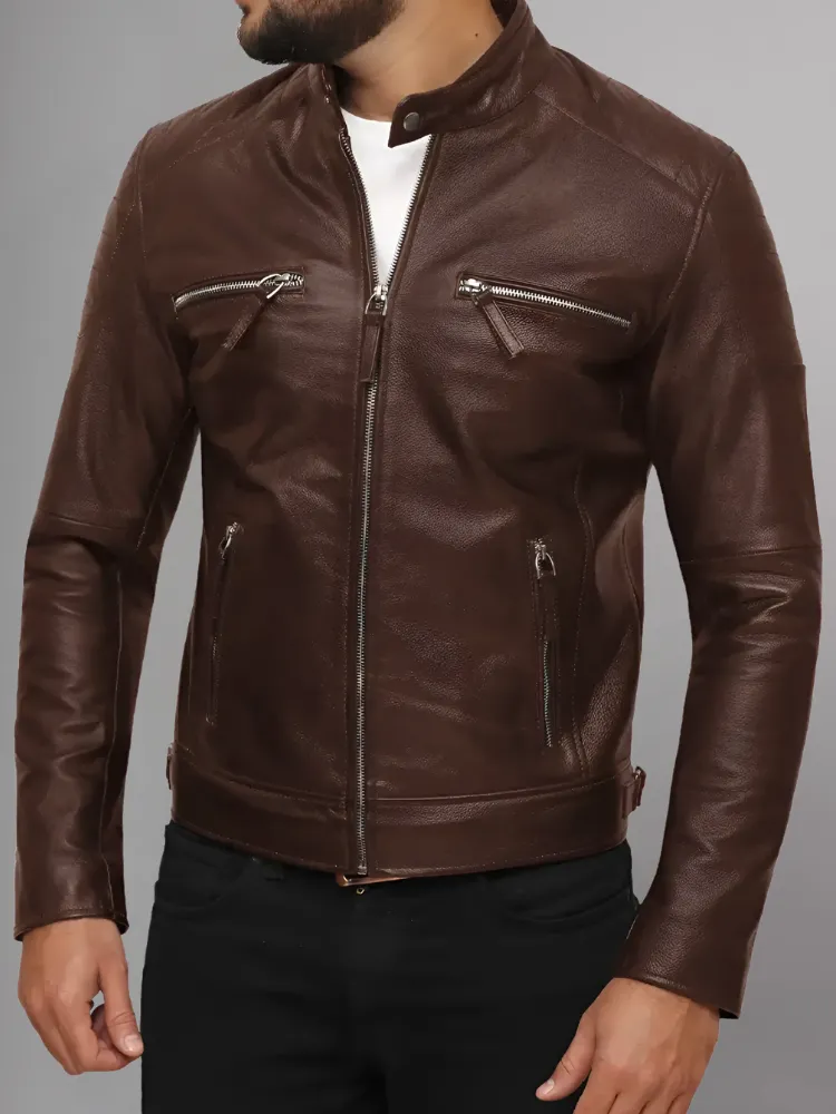 REVIT LANE BLACK LEATHER JACKET