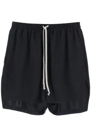 Rick owens silk satin shorts