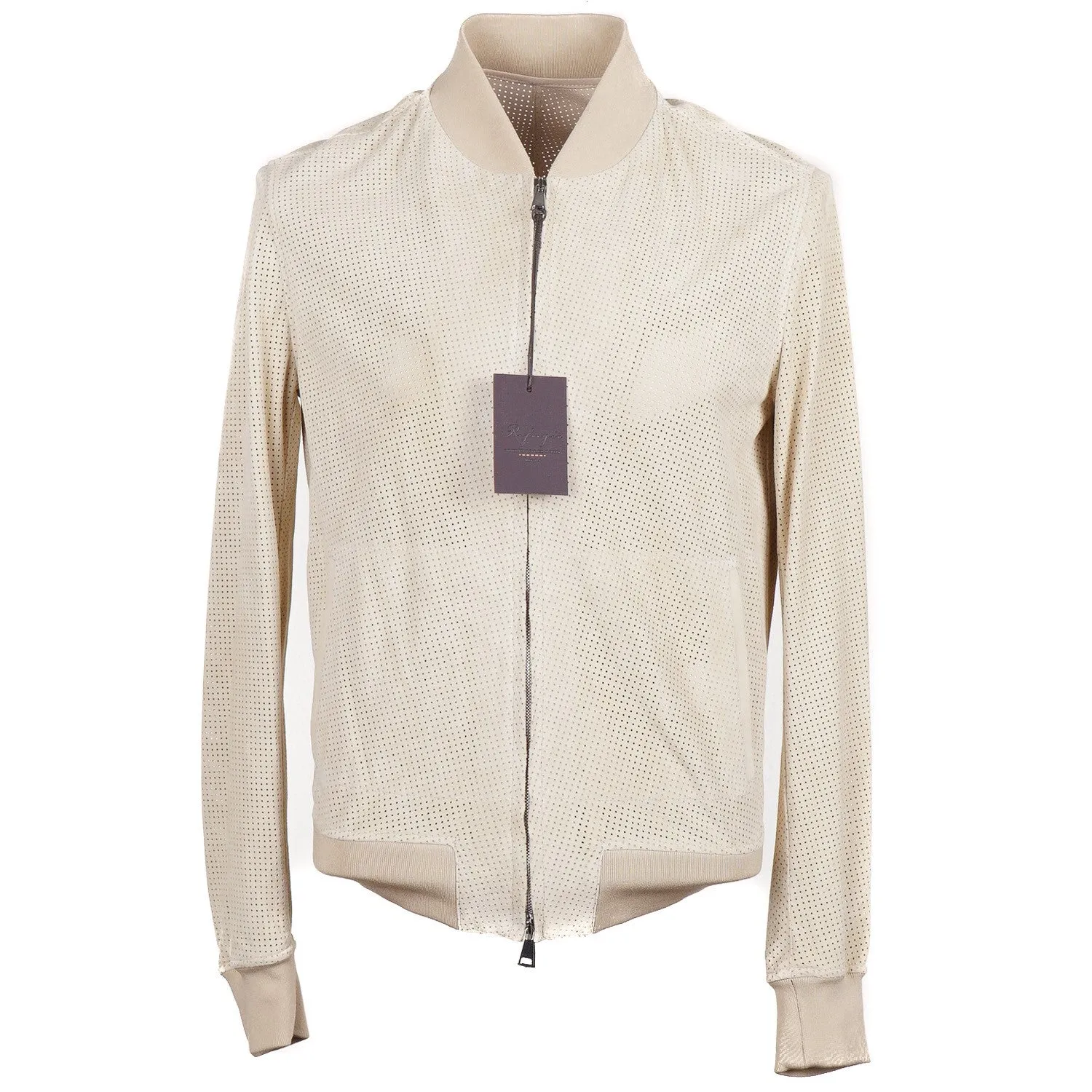 Rifugio Perforated Suede Bomber Jacket