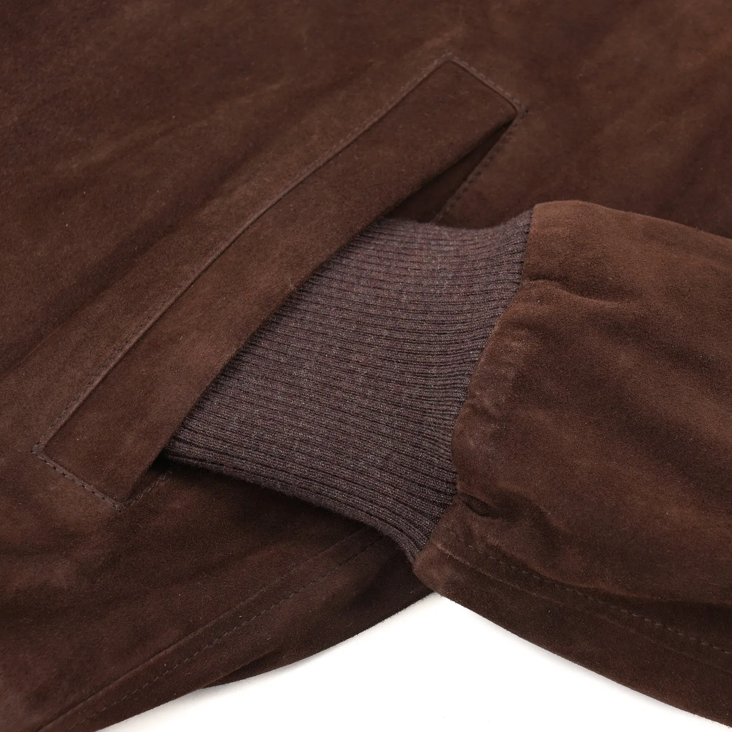 Rifugio Wool-Lined Suede Bomber Jacket