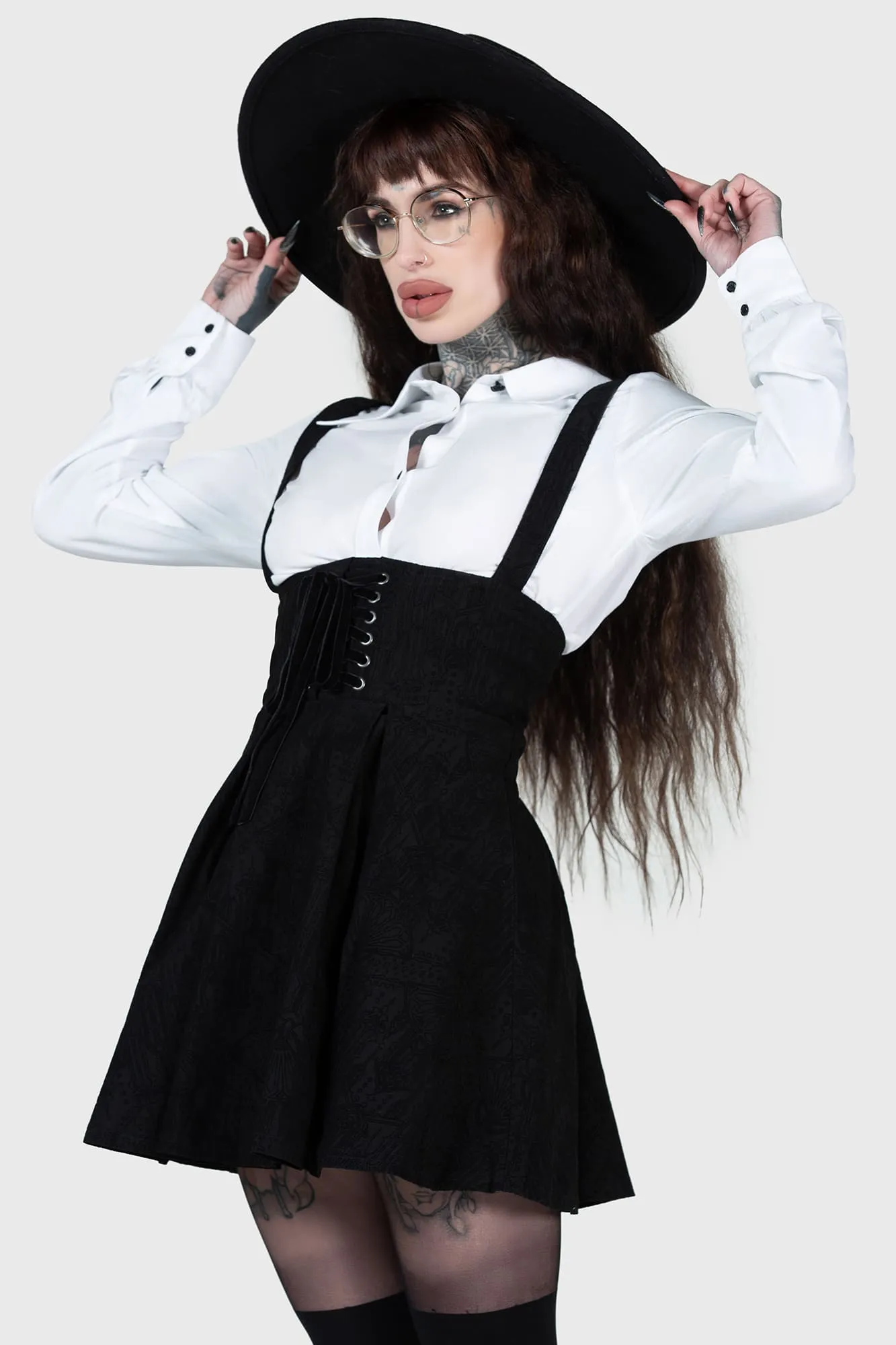 Rotten Relics Suspender Mini Skirt