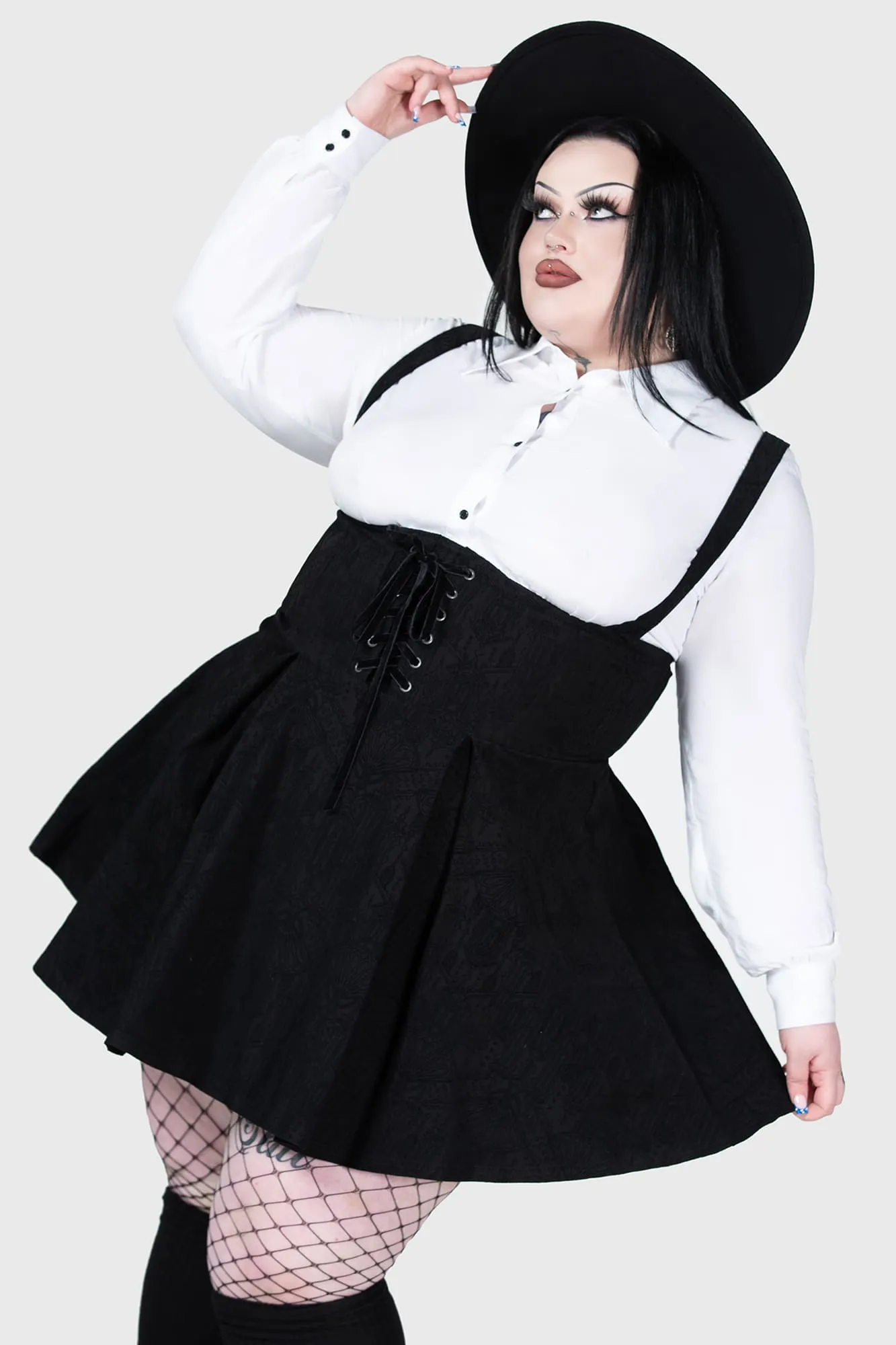 Rotten Relics Suspender Mini Skirt