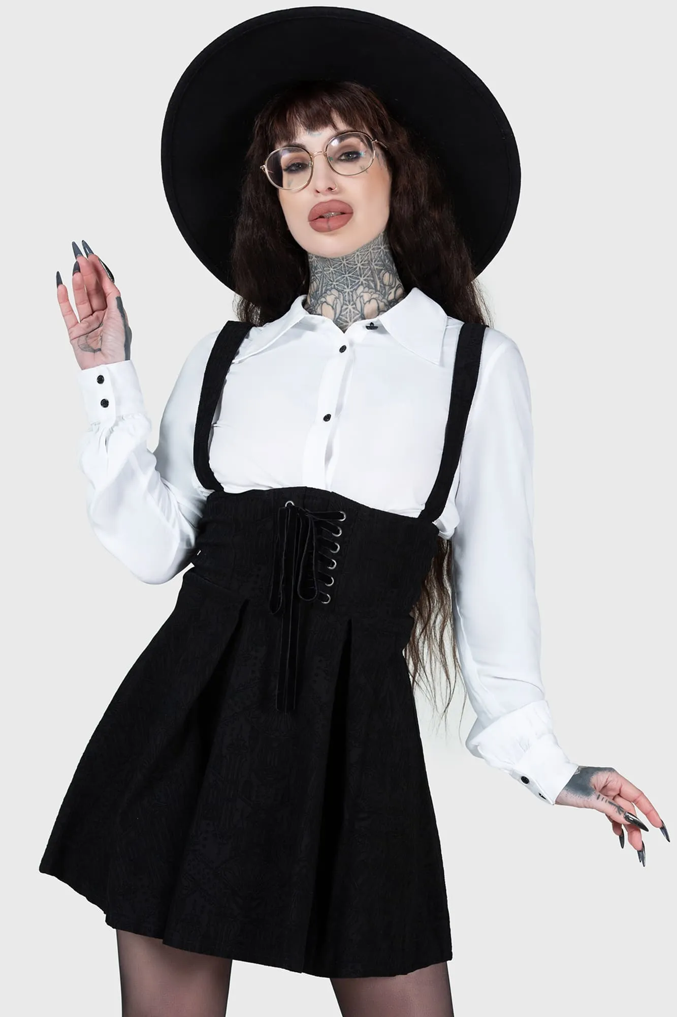 Rotten Relics Suspender Mini Skirt