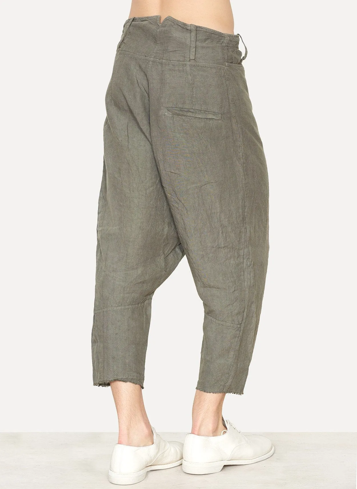 Sage Linen Tailored Back Pant