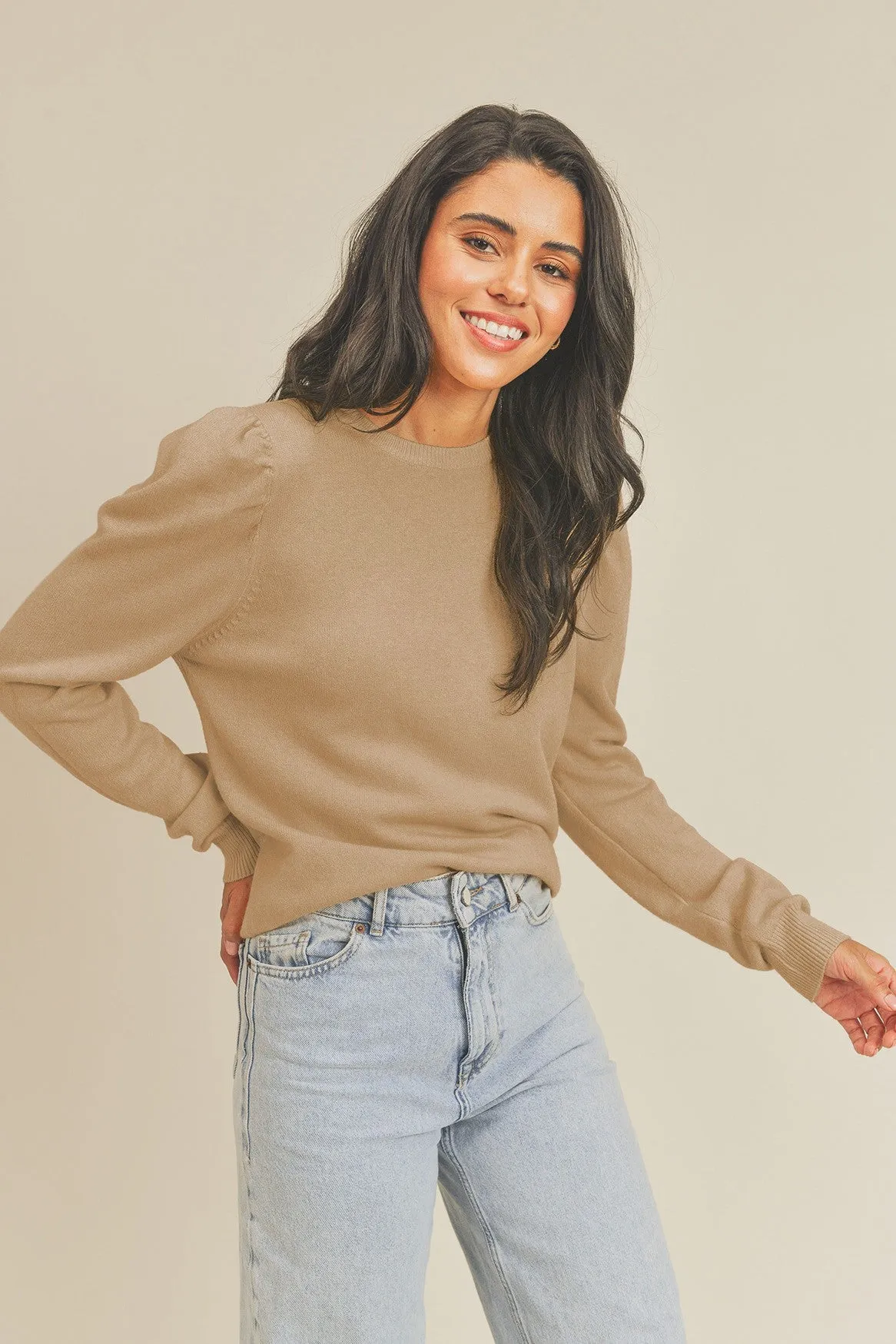 Sand Classic Crew Neckline Pullover