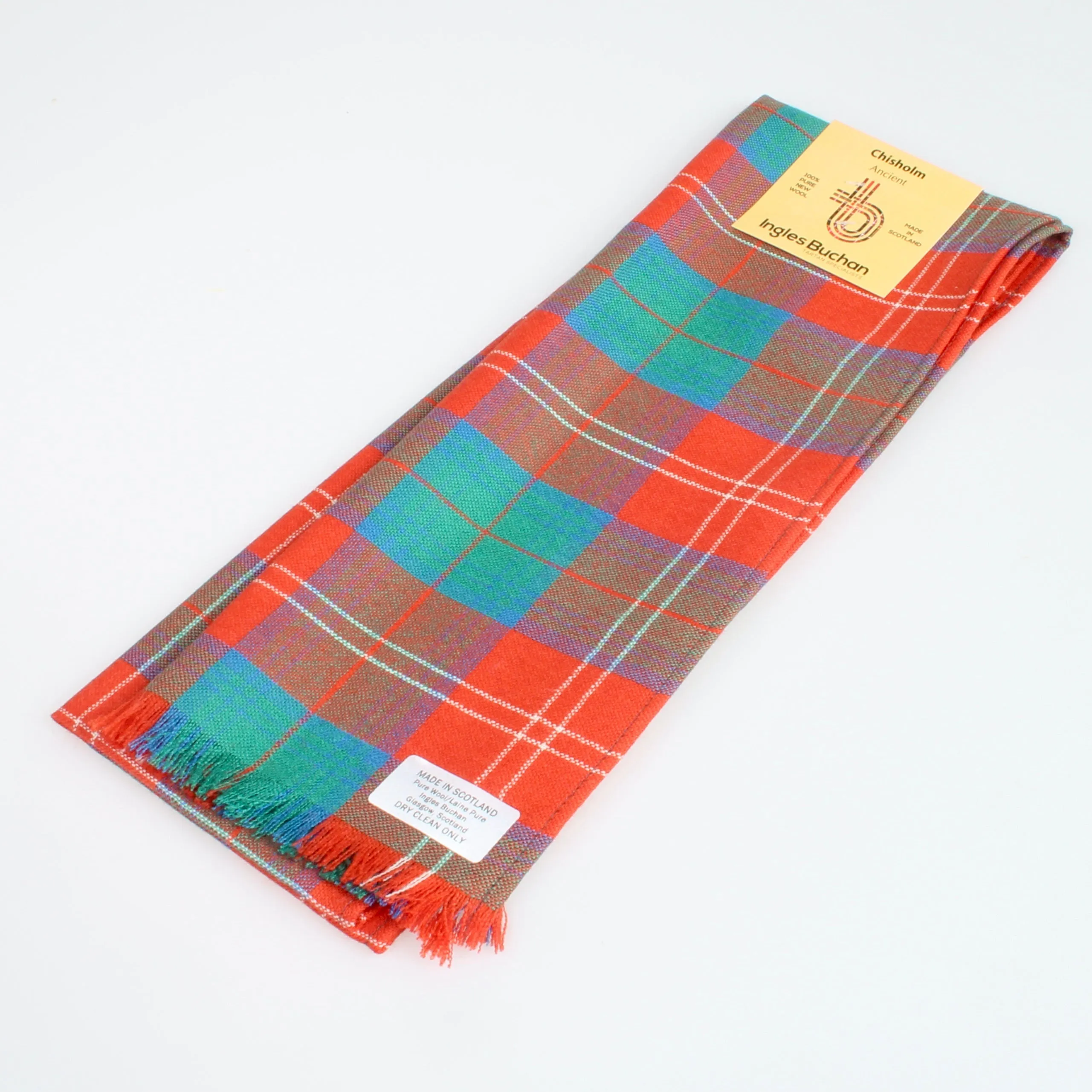 Scarf in Chisholm Ancient Wool Tartan