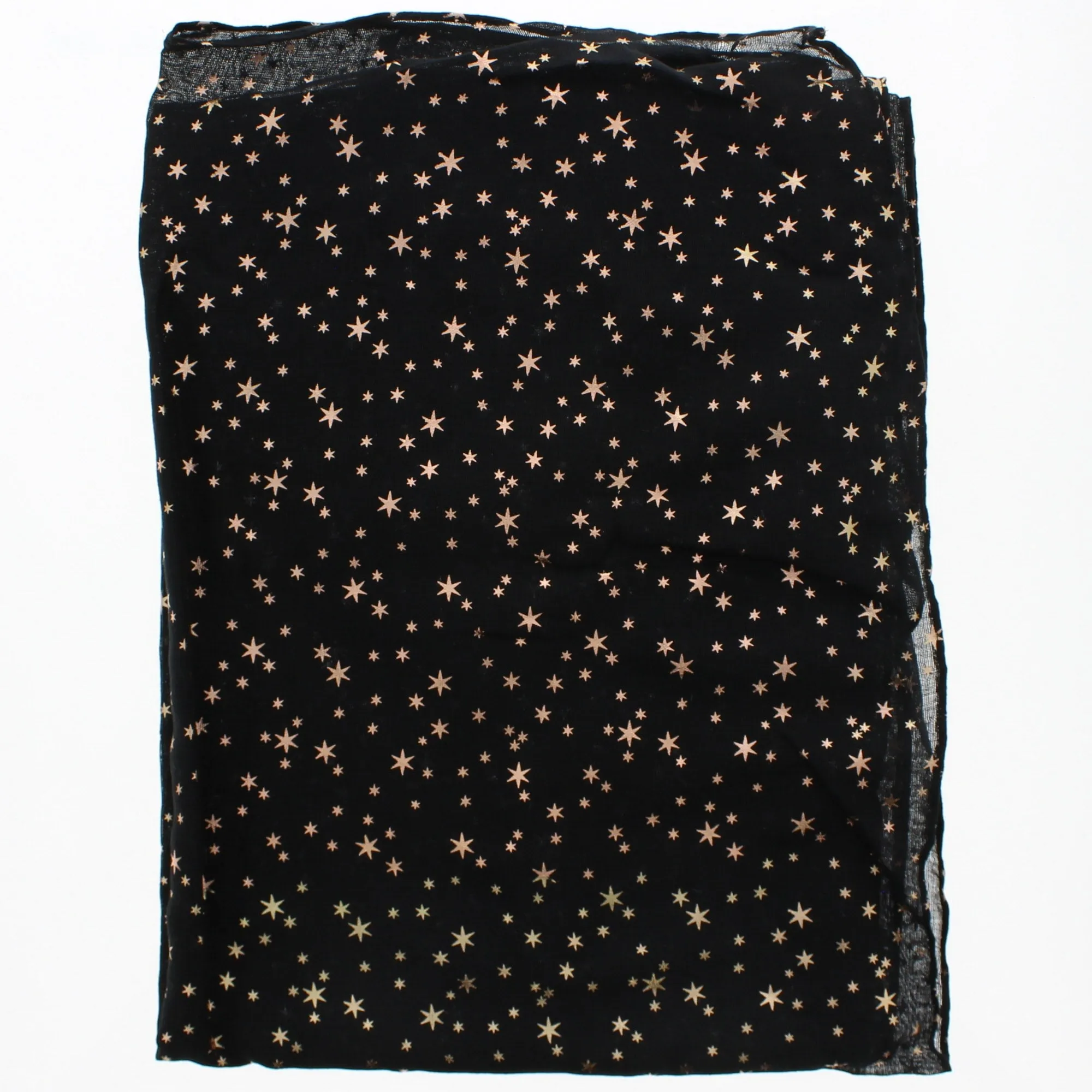 Scarf with Gold Foil Stars