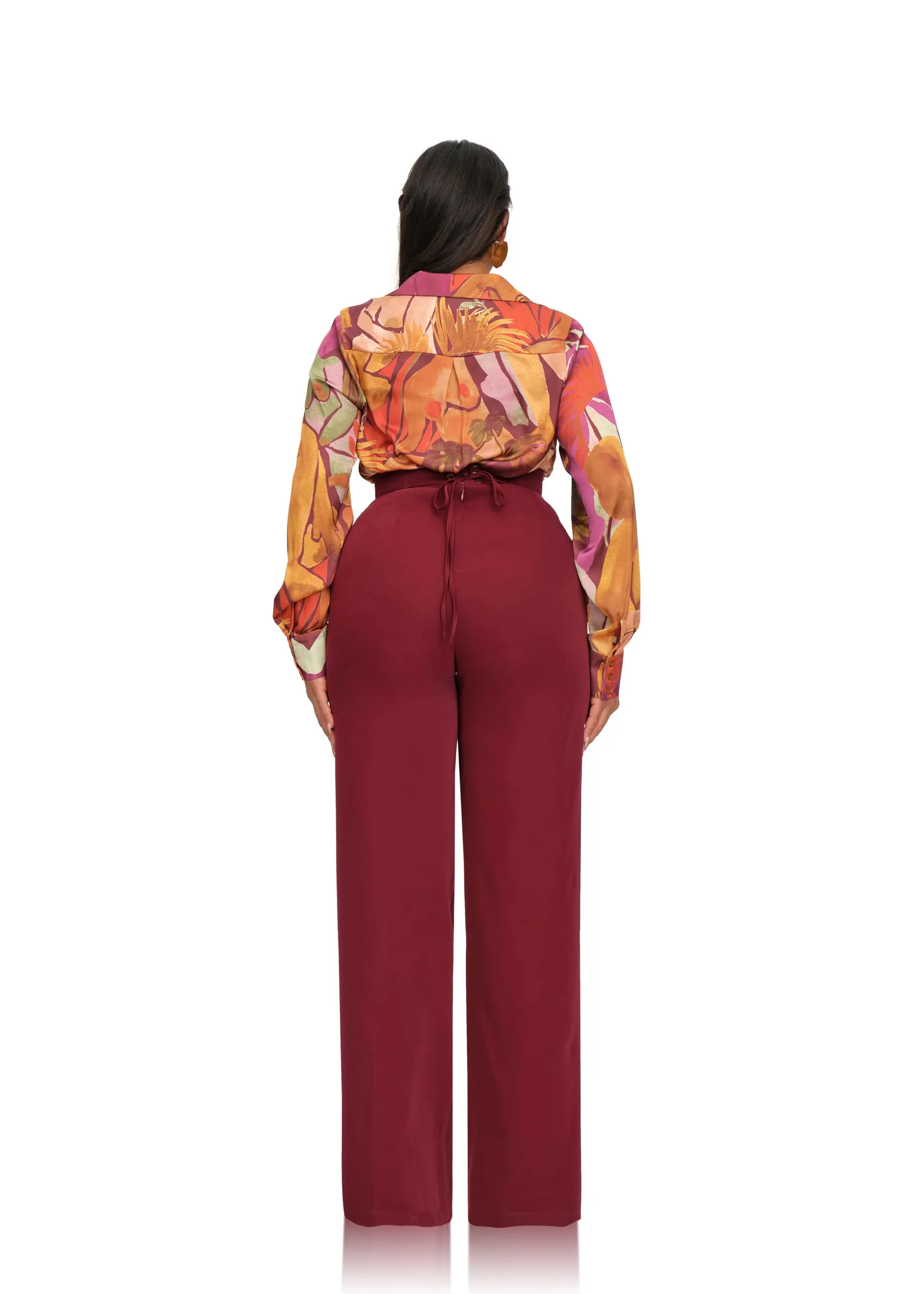 SITA CORSET PANTS - PLUM