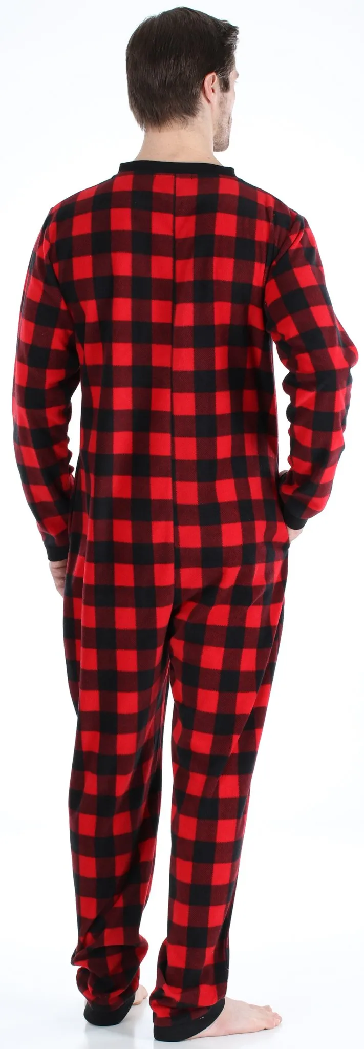 Sleepyheads Holiday Family Matching Fleece Buffalo Plaid Onesie Pajamas Jumpsuit