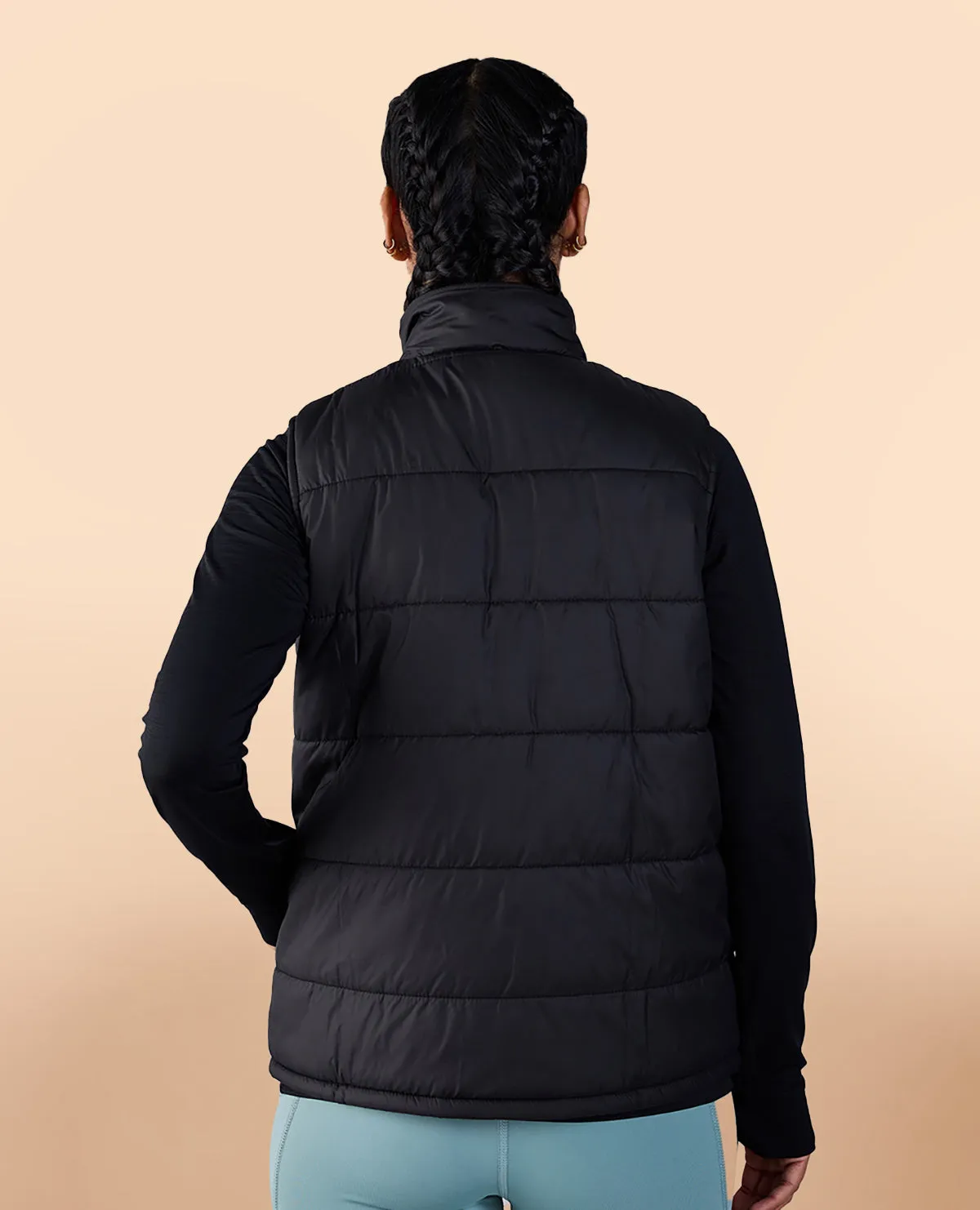 Sleeveless Puffer Jacket Black