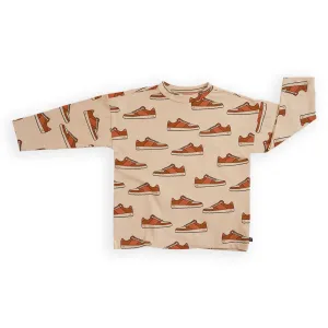 Sneakers Long Sleeve Oversized Shirt - 1 Left Size 10-12 years