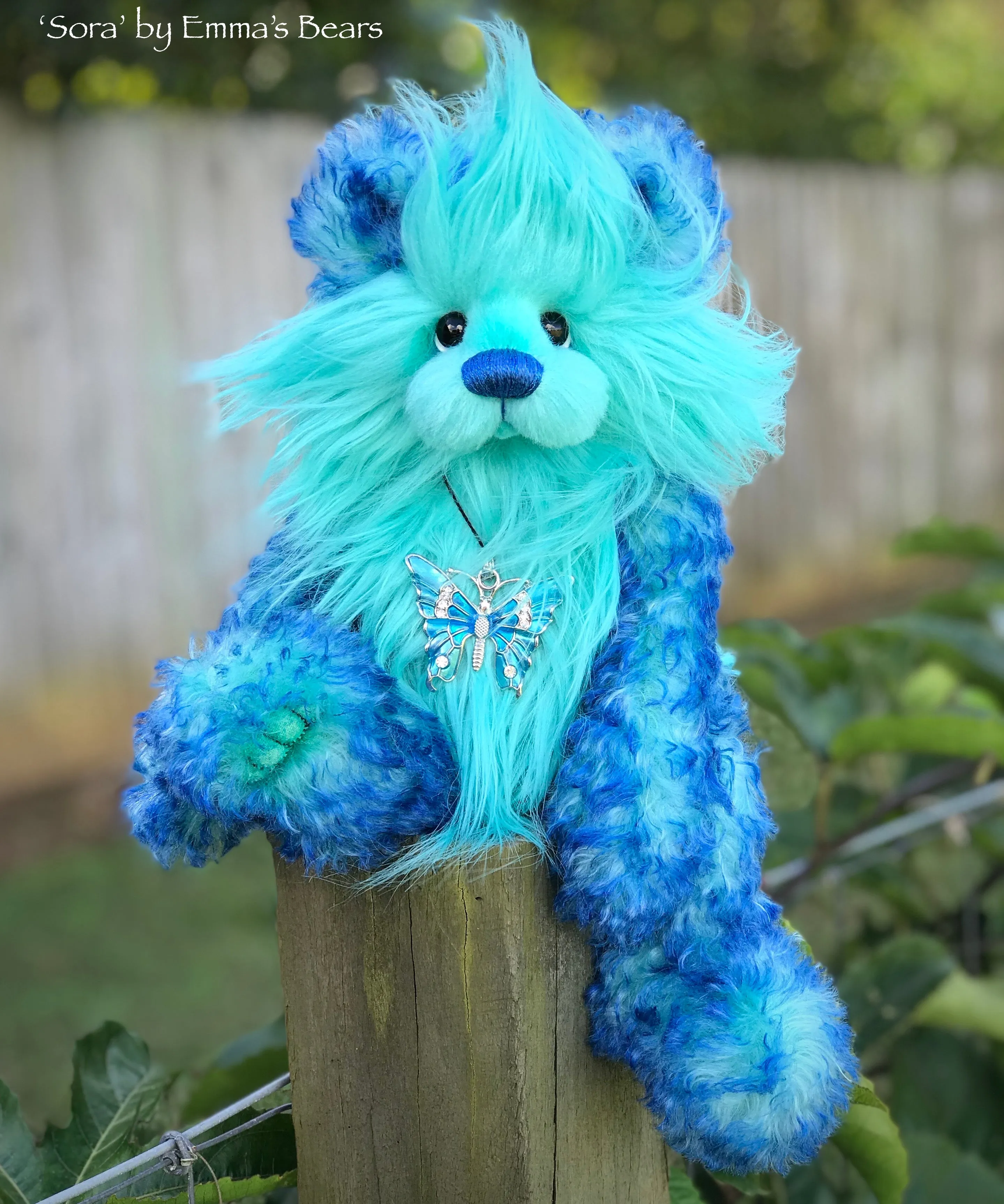 Sora - 12" Faux Fur and Mohair Artist Bear by Emma's Bears - OOAK