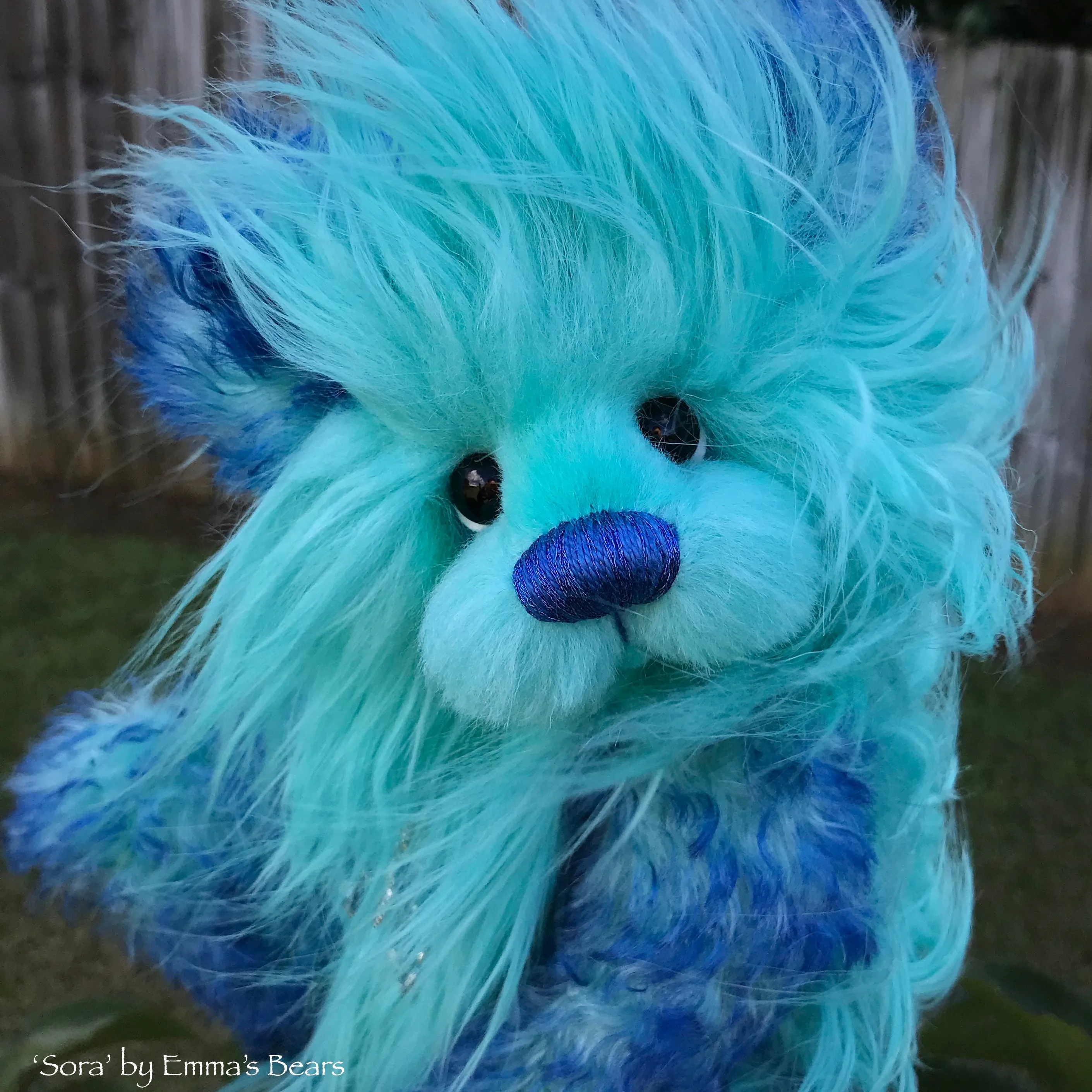 Sora - 12" Faux Fur and Mohair Artist Bear by Emma's Bears - OOAK