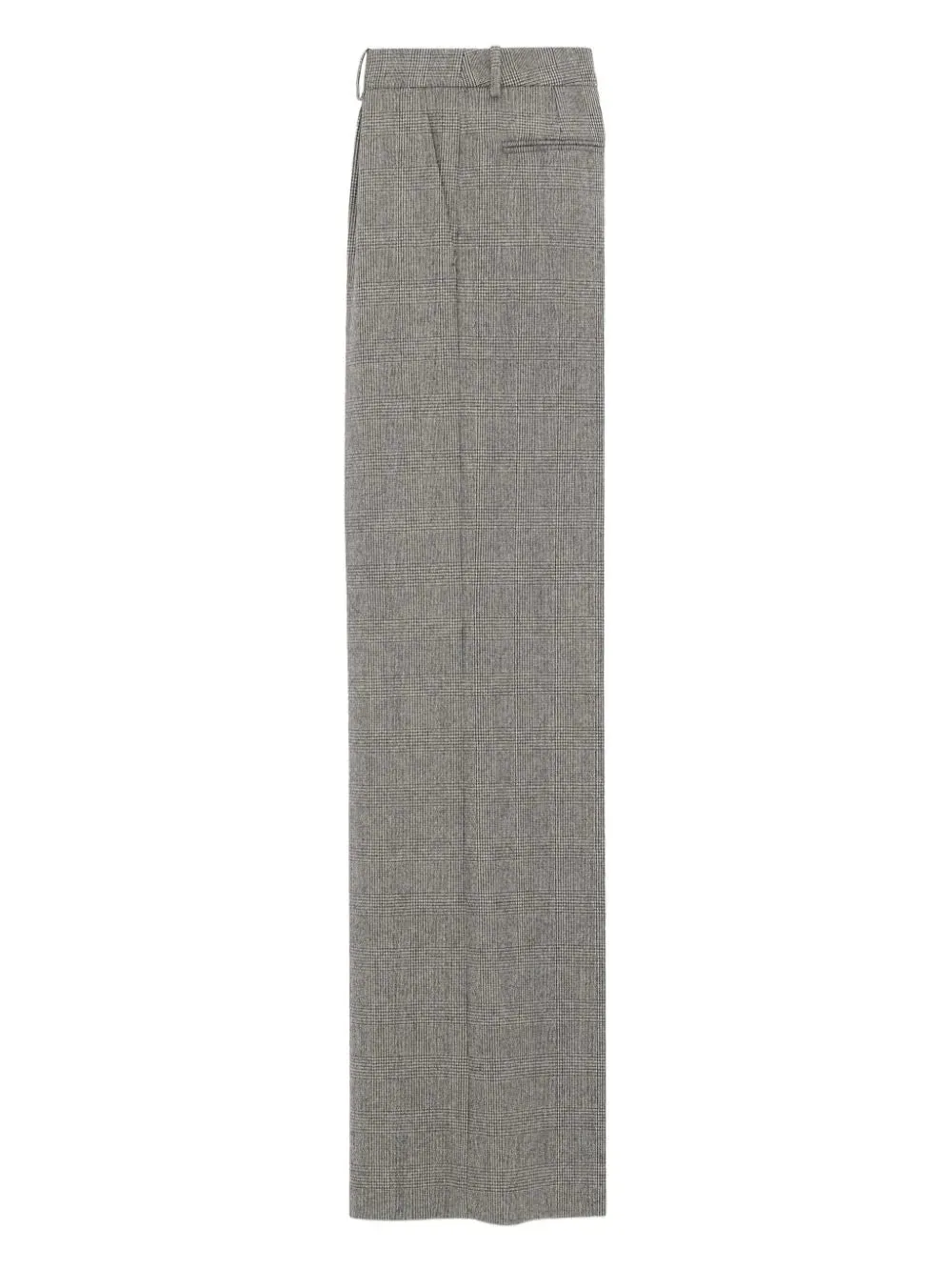 straight-leg wool trousers