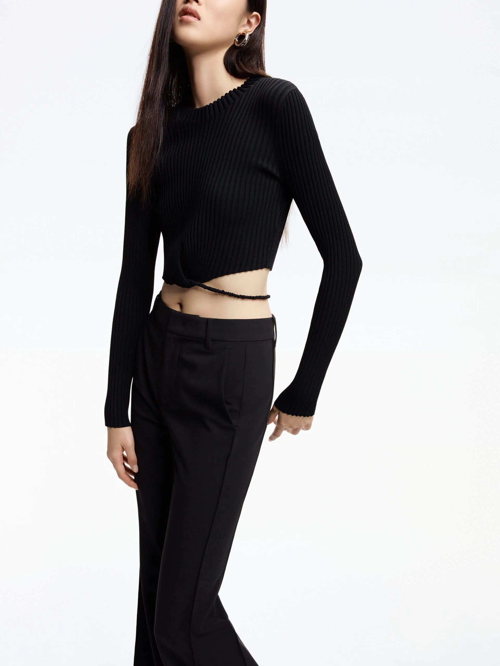 Tailored Straight Leg Trousers