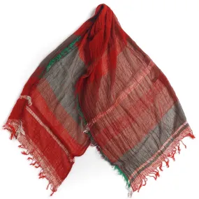 TAMAKI NIIME Medium Cotton-gauze scarf - #10 Infrared