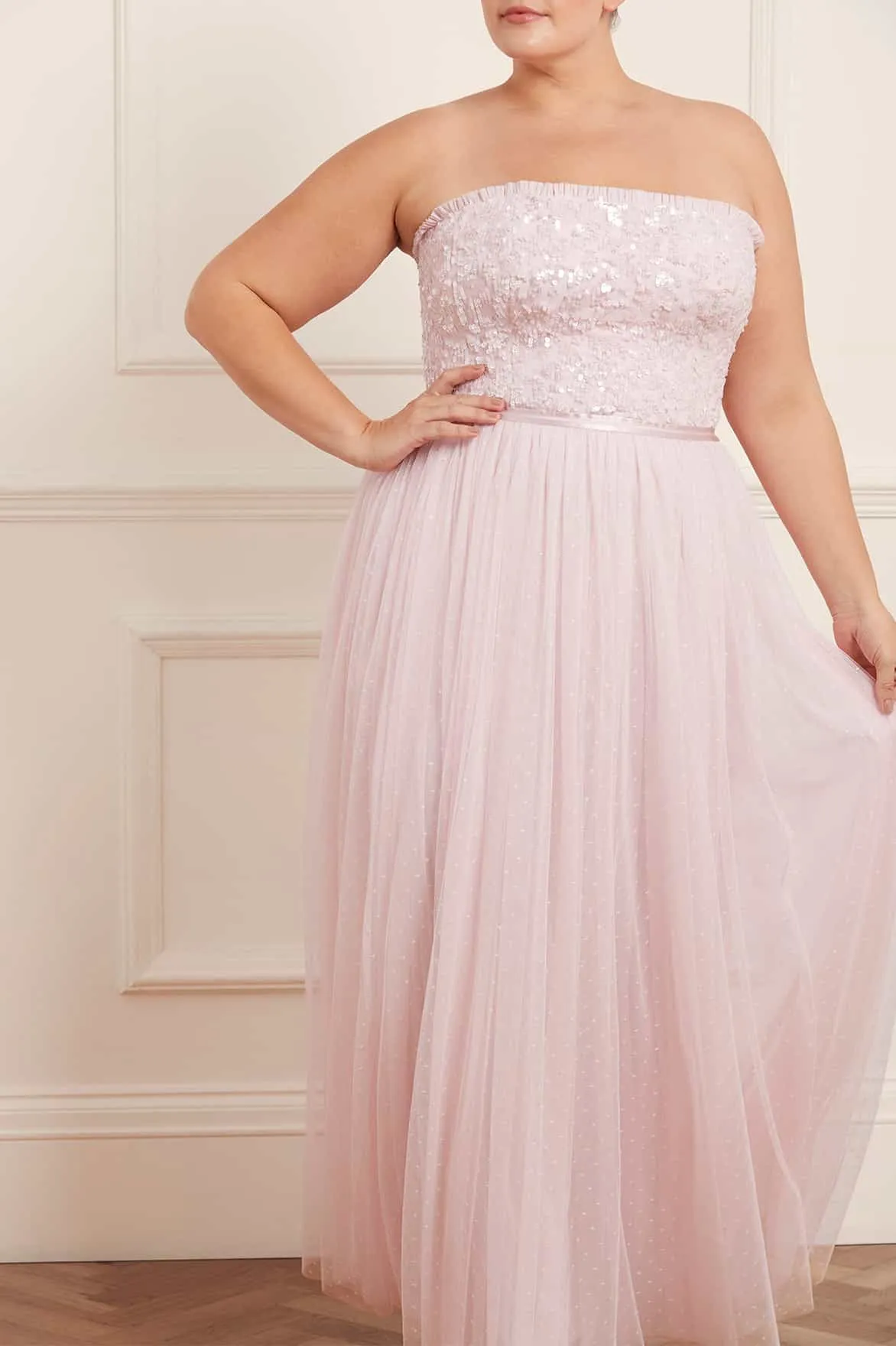 Tempest Bodice Strapless Gown