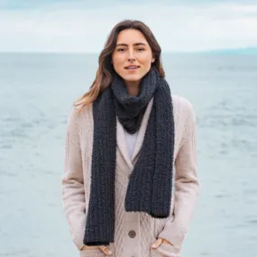 The COZYCHIC® RIBBED SCARF (Slate Blue)