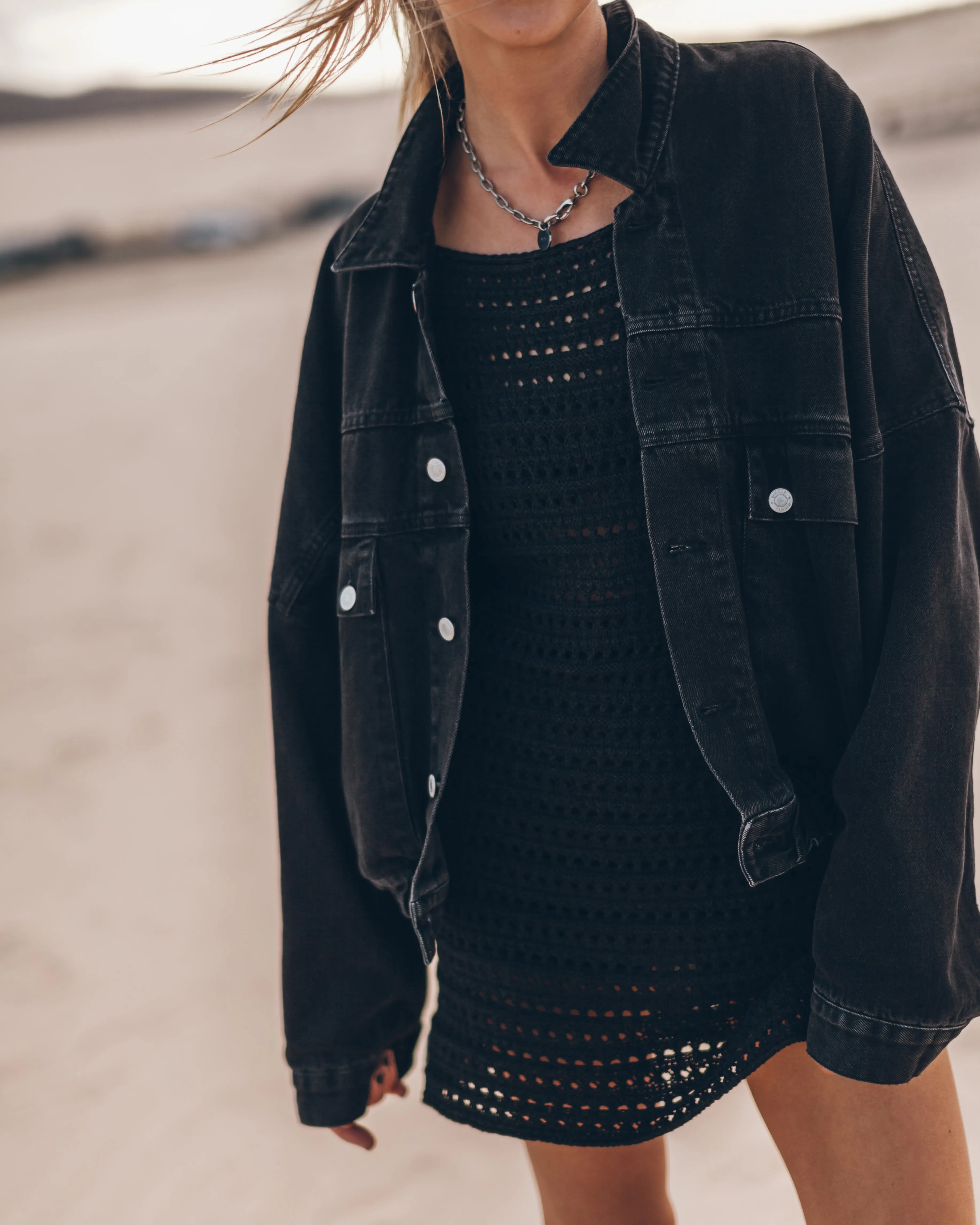 The Dark Boho Knit Dress