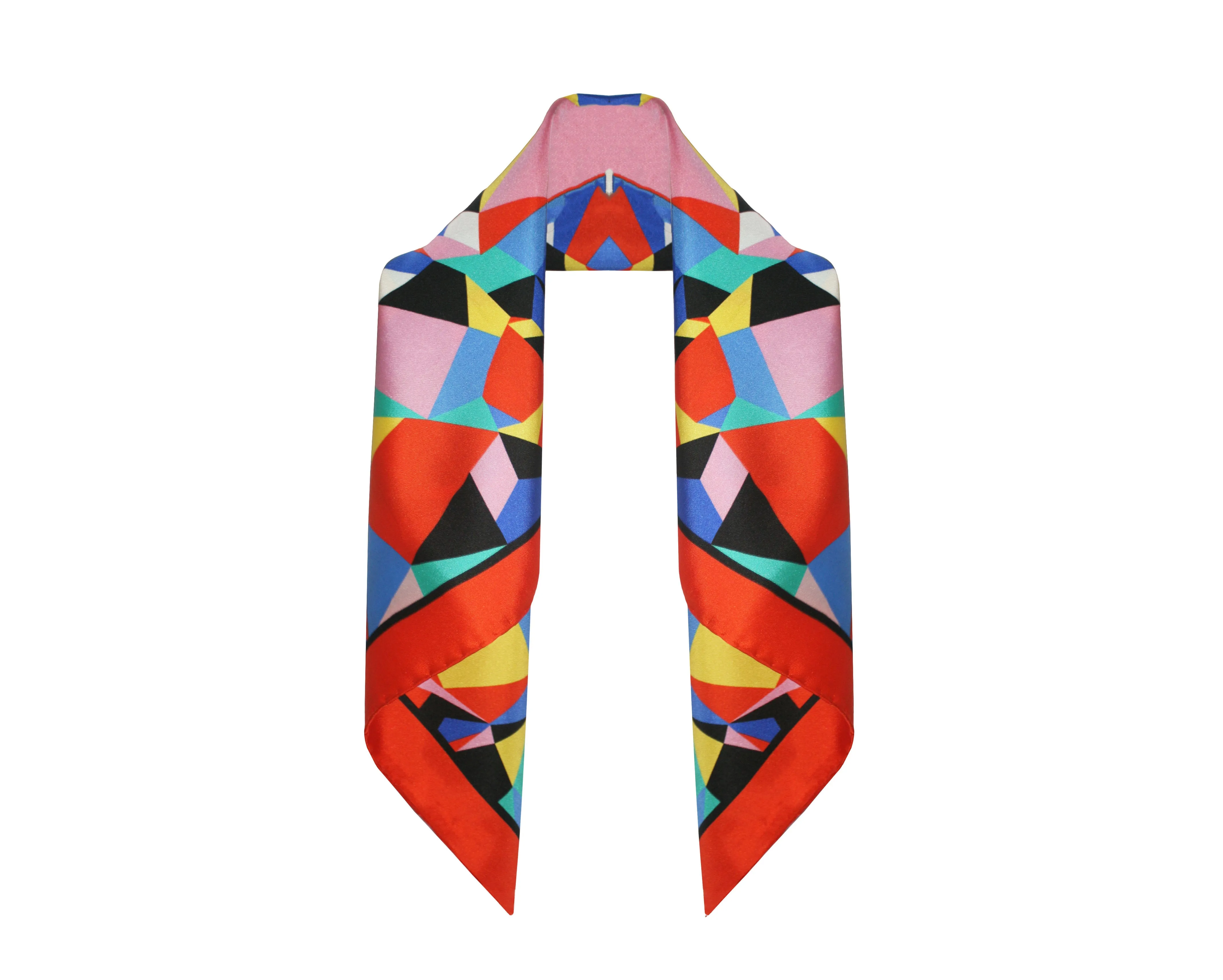 The Geometric Silk Scarf | 45x45cm