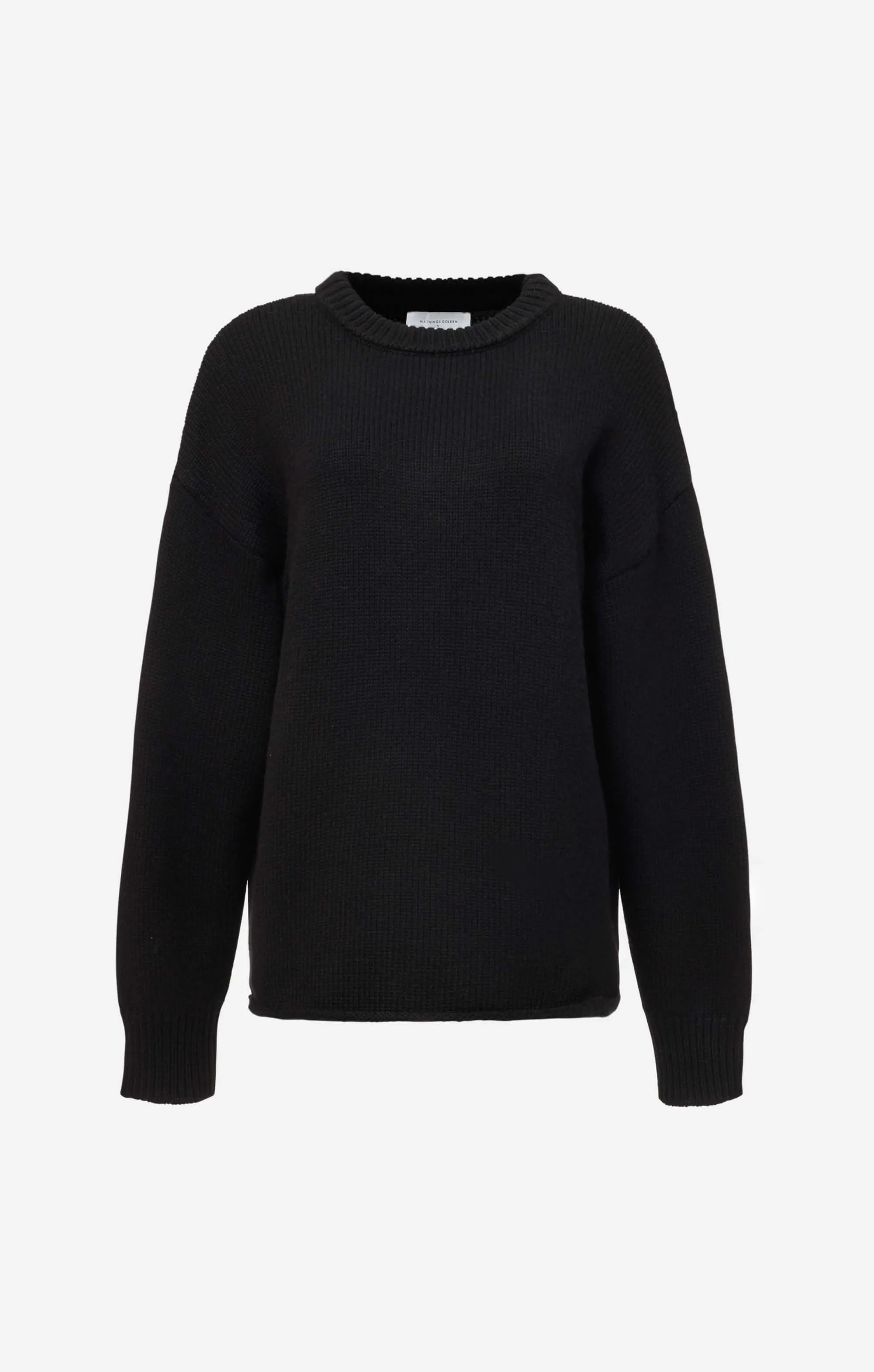 THE HEAVY KNIT LONG - BLACK