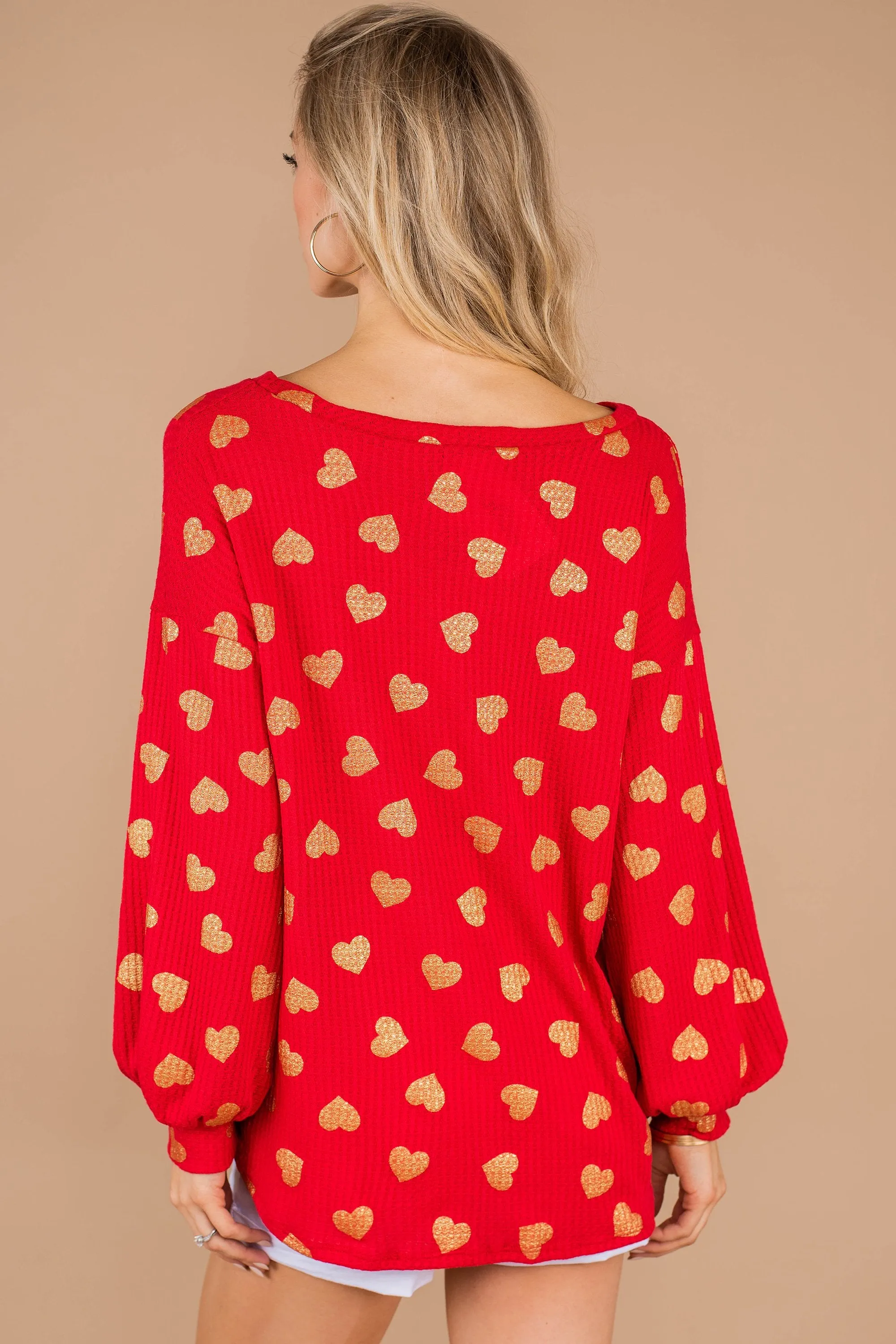 This Is Love Red Heart Sweater