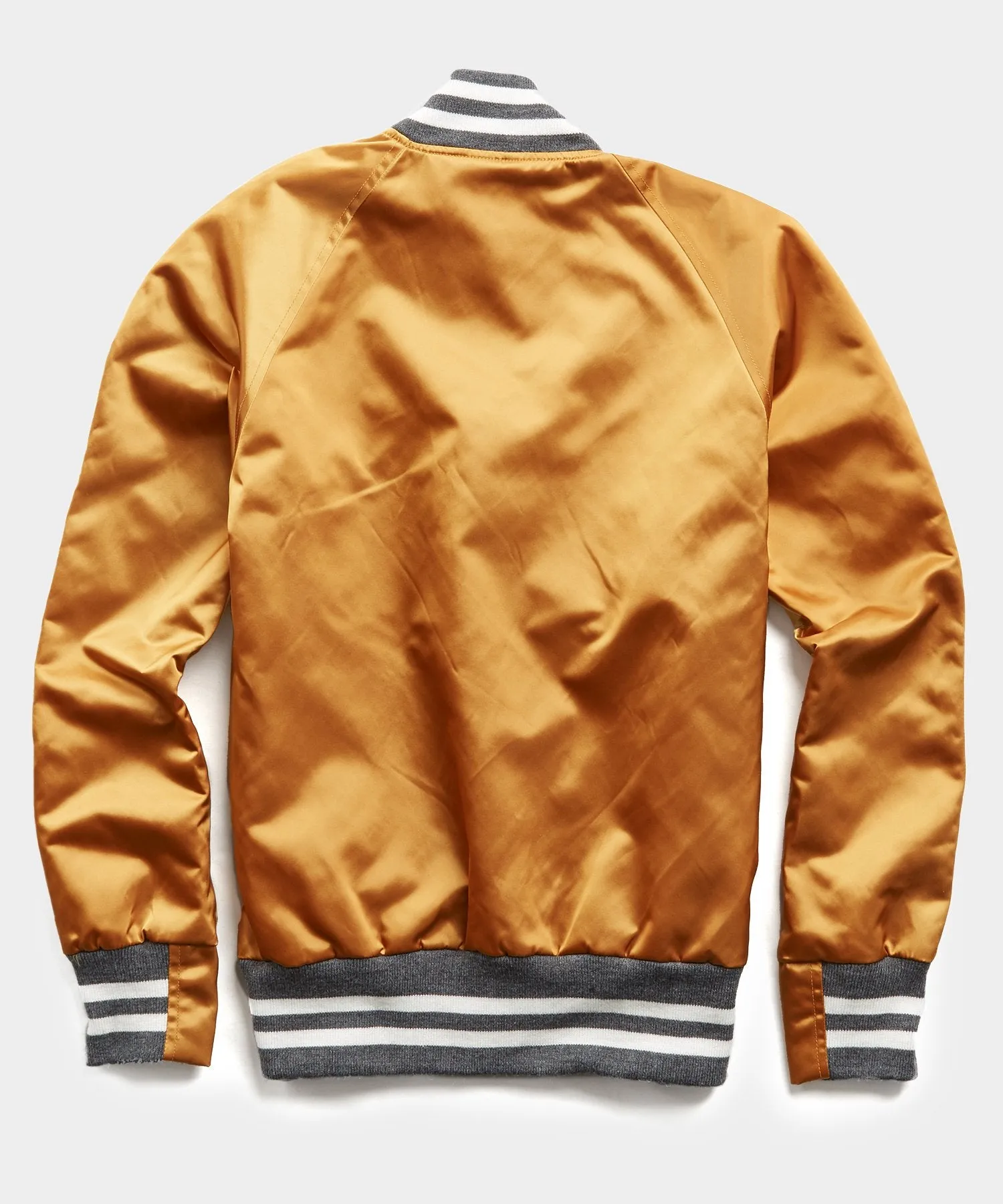 Todd Snyder   Golden Bear Japanese Nylon Bomber Jacket in Gold