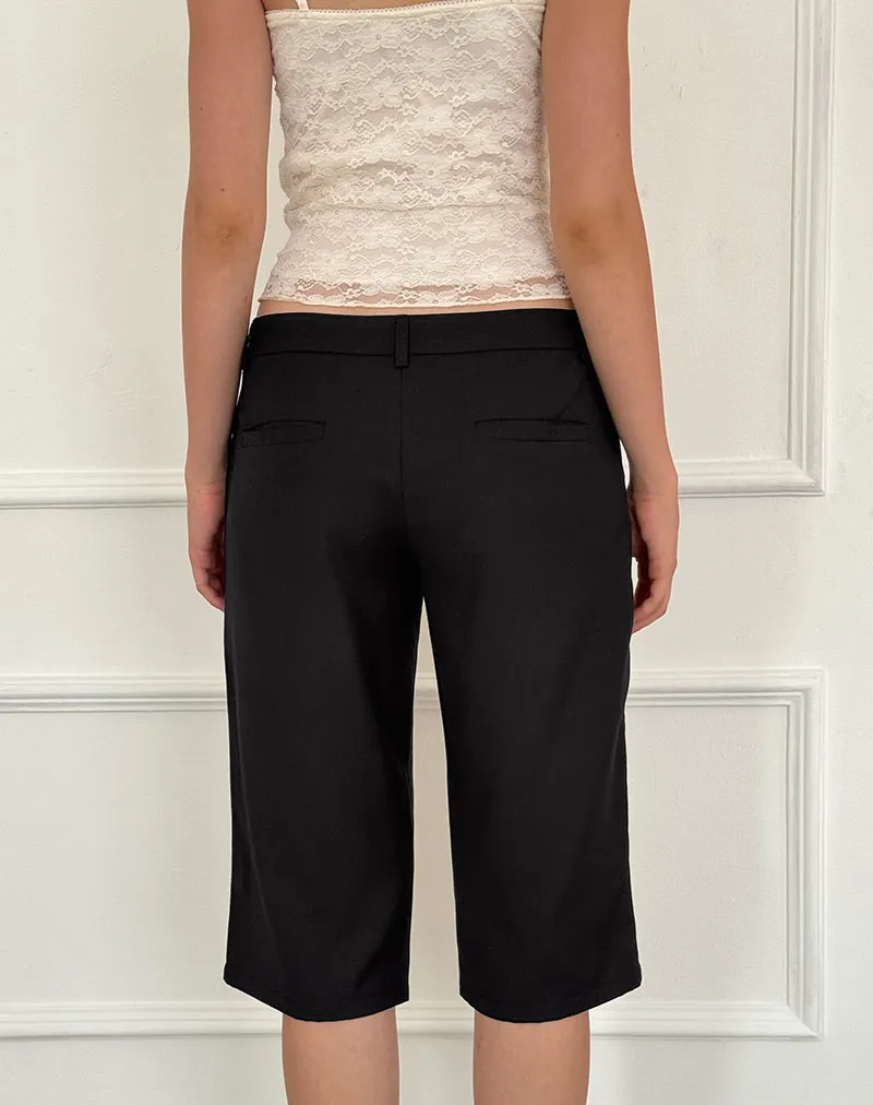 Tuni Capri Trousers in Tailoring Black