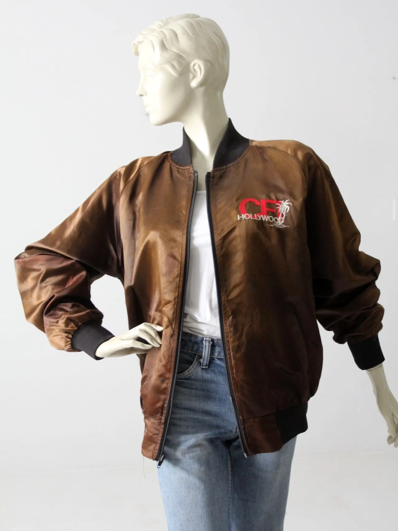 vintage CFI satin club jacket