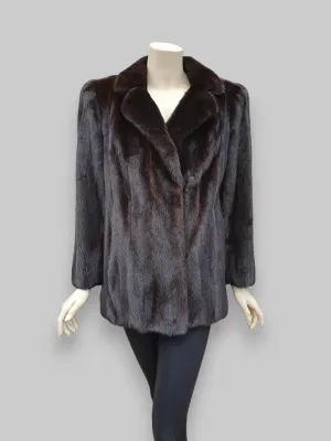 Vintage Dark Mink Jacket -Medium/Large