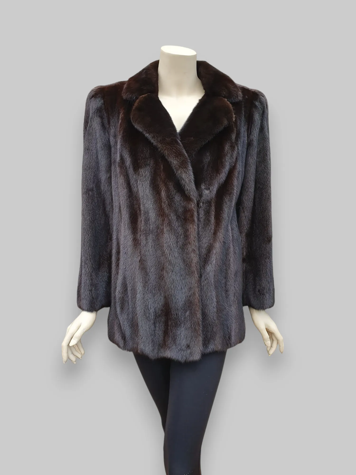 Vintage Dark Mink Jacket -Medium/Large