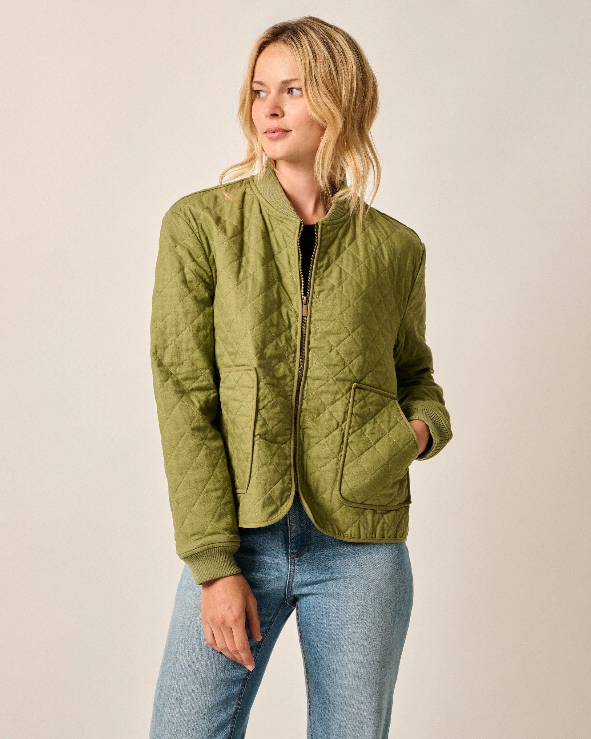 Vivian Quilted Bomber Jacket