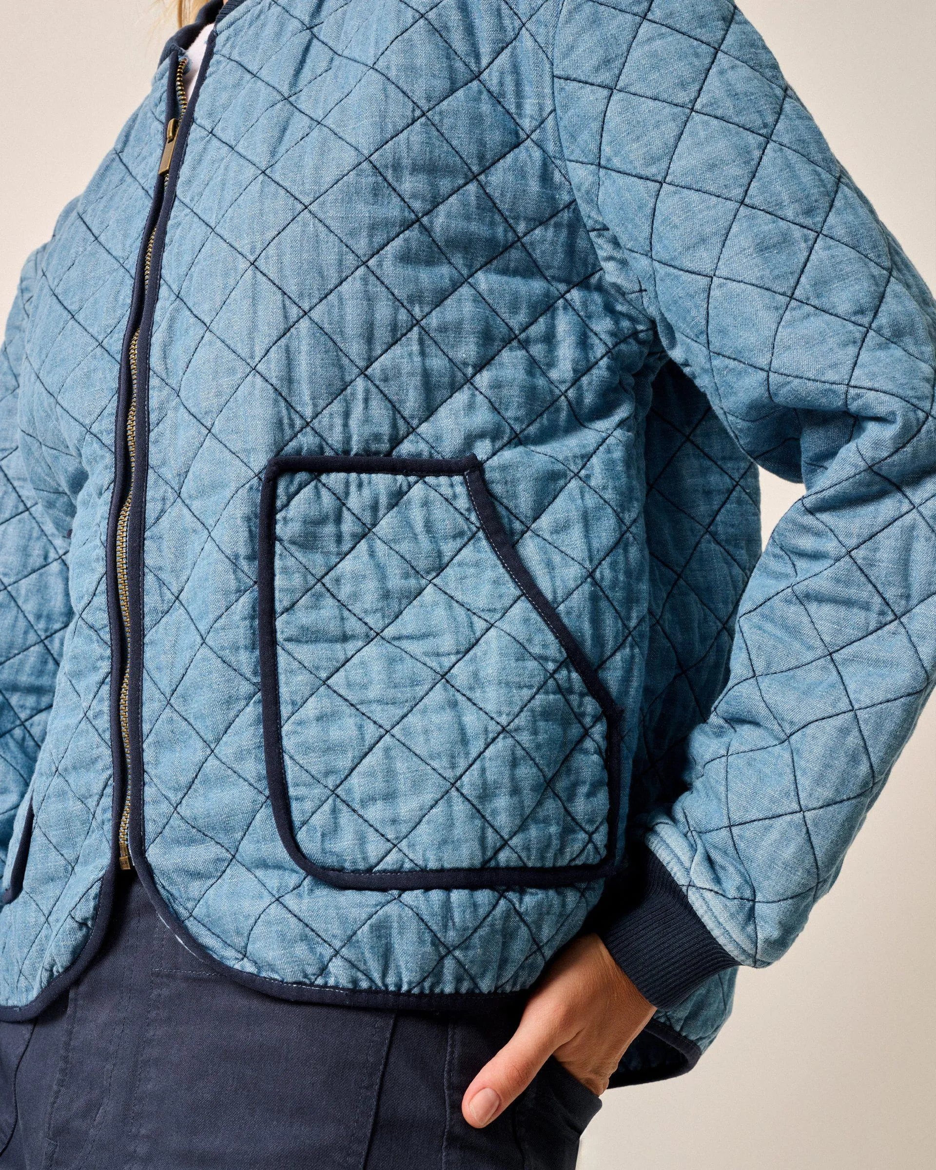 Vivian Quilted Bomber Jacket