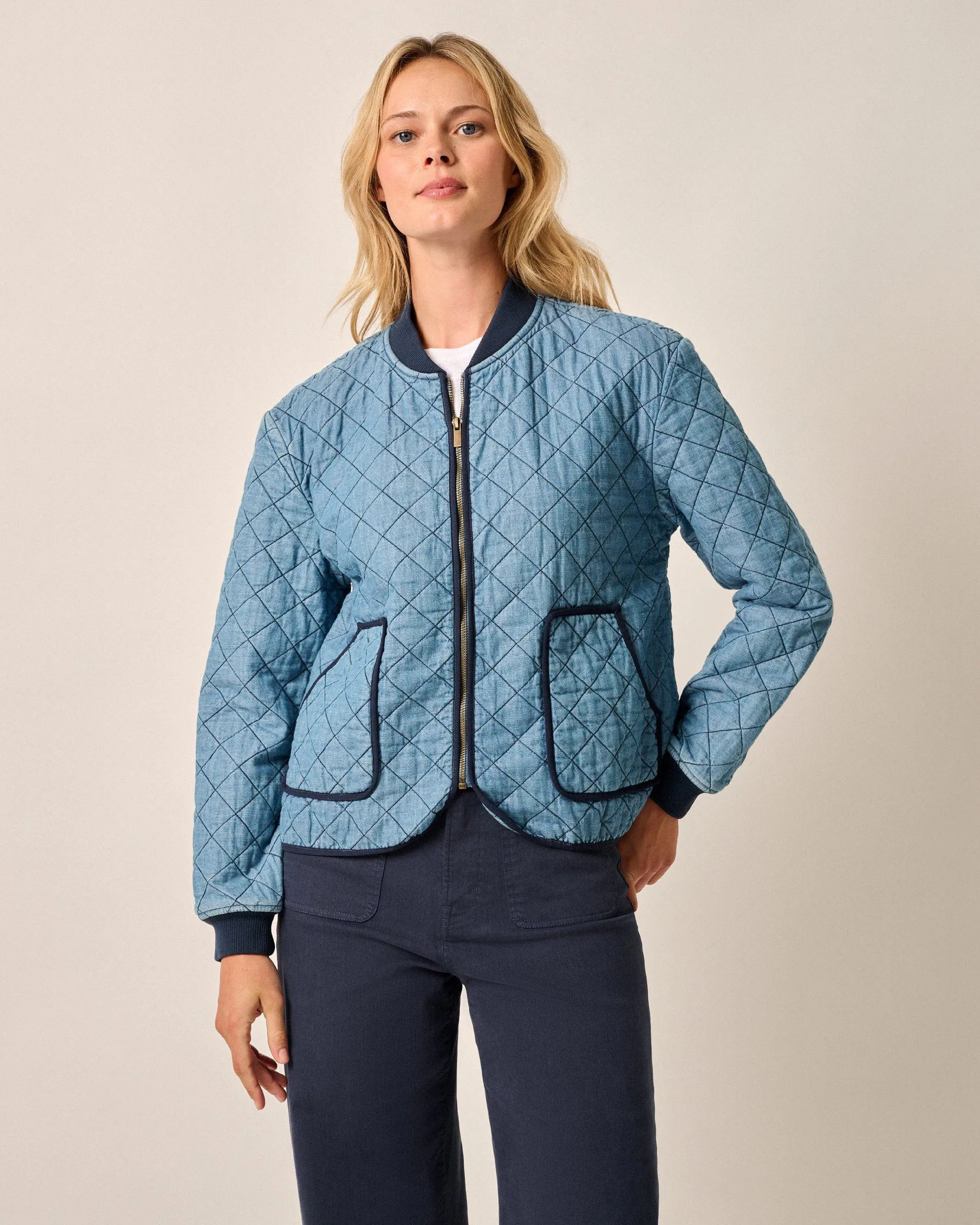 Vivian Quilted Bomber Jacket