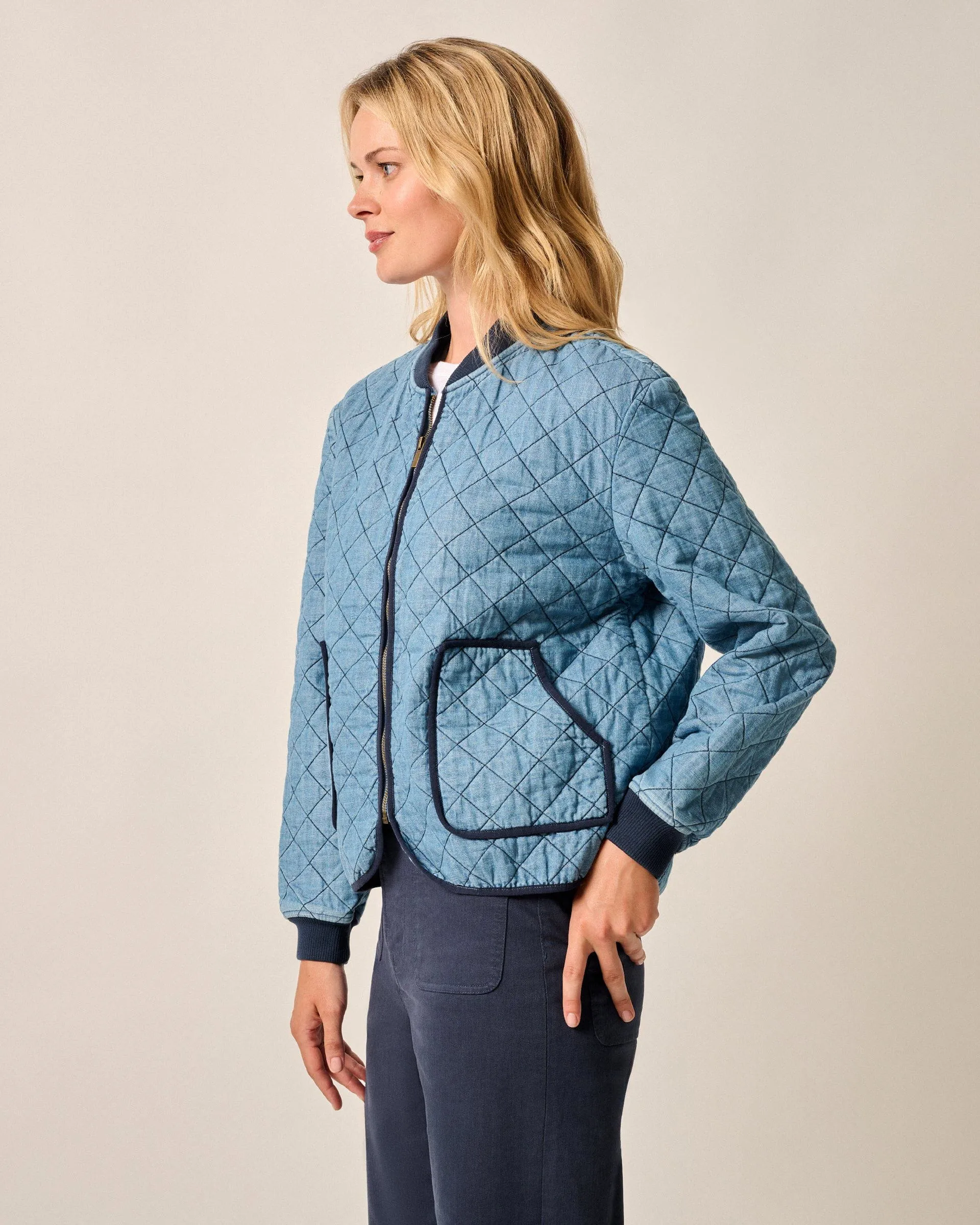 Vivian Quilted Bomber Jacket