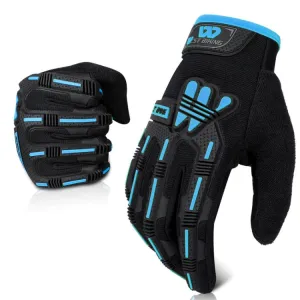 WEST BIKING YP0211208 Riding Gloves Motorcycle Bike Long Finger Non-Slip Touch Screen Gloves, Size: XL(Black Blue)