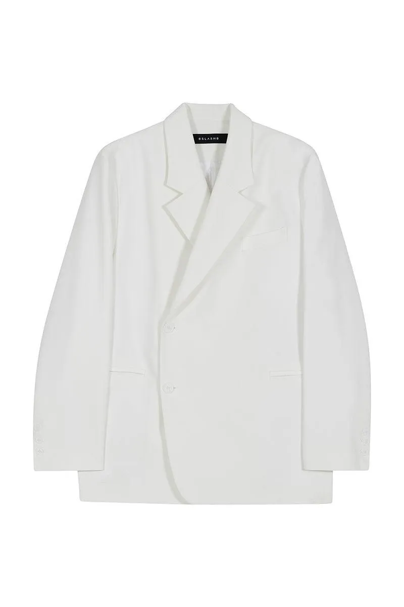 White Unisex Crossover Jacket