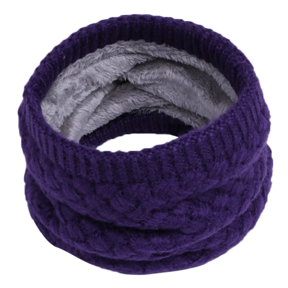 Winter Warm Knit Scarves Children Winter Warm Scarf Boys Girls Kids Baby Knitted Collar Neck Scarves Kids Clothes Accessories