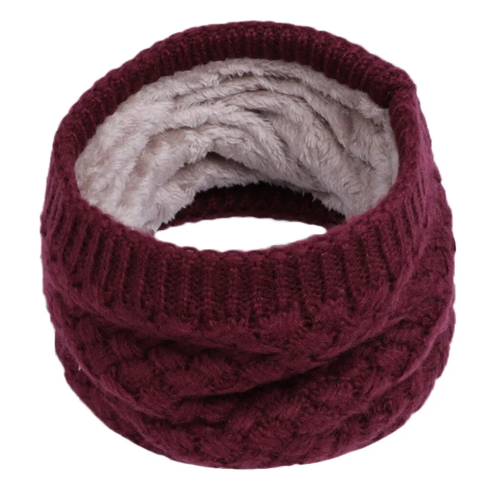 Winter Warm Knit Scarves Children Winter Warm Scarf Boys Girls Kids Baby Knitted Collar Neck Scarves Kids Clothes Accessories