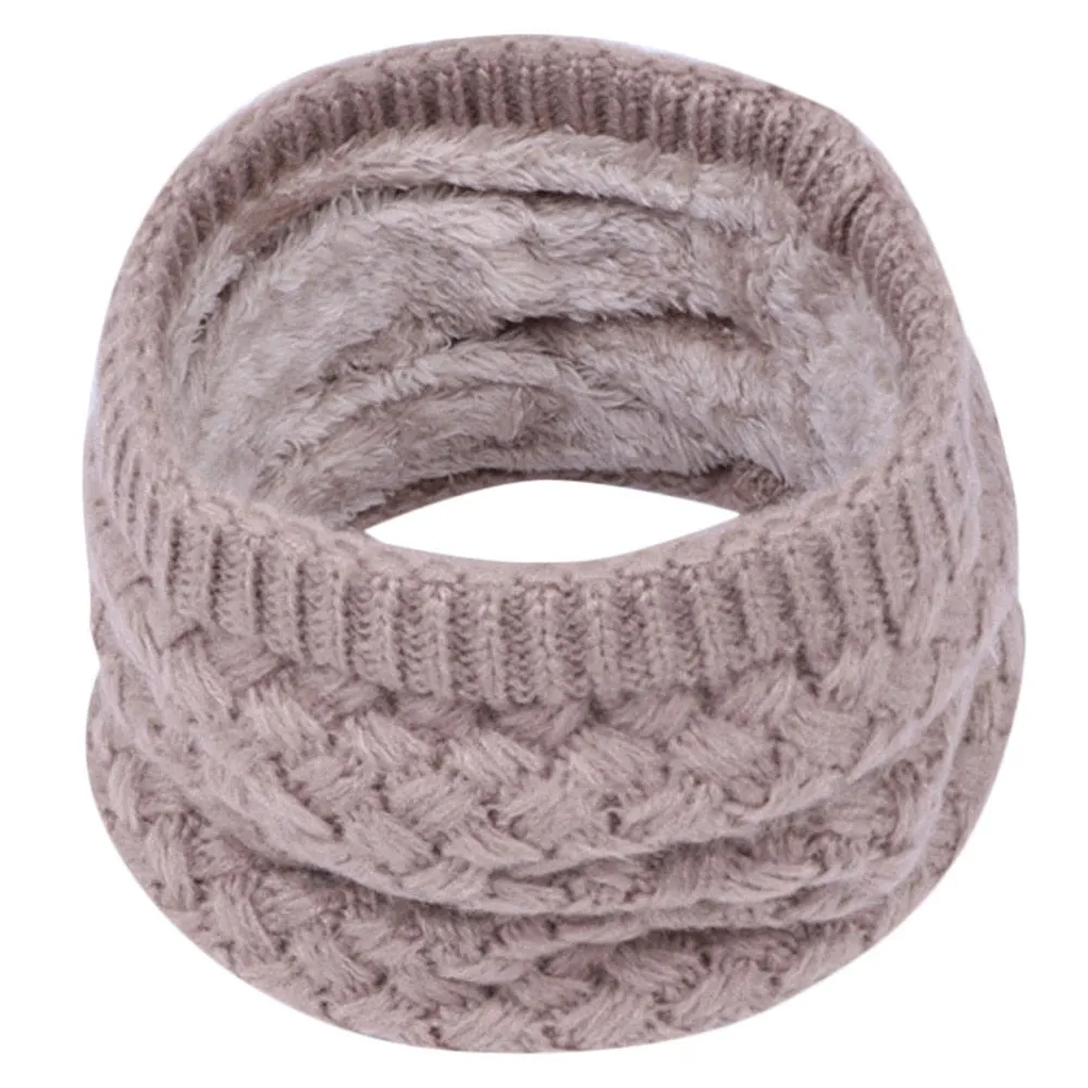 Winter Warm Knit Scarves Children Winter Warm Scarf Boys Girls Kids Baby Knitted Collar Neck Scarves Kids Clothes Accessories