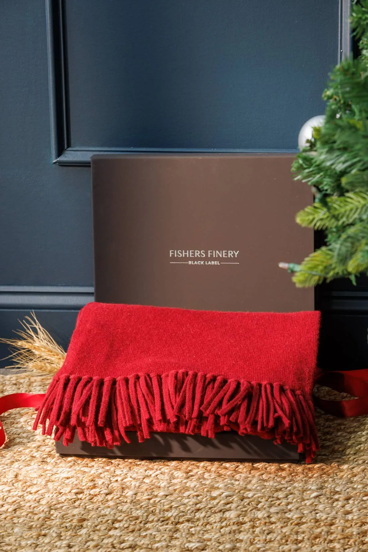 Women's 100% Pure Cashmere Knit Shawl Wrap with Fringe and Gift Box