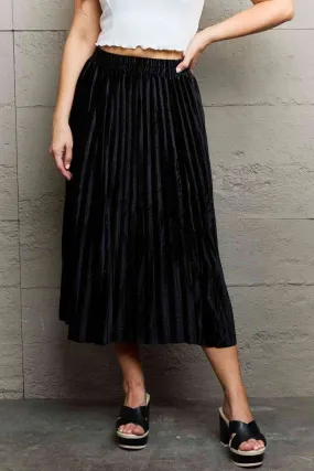 Women's Ninexis Accordion Pleated Flowy Midi Skirt