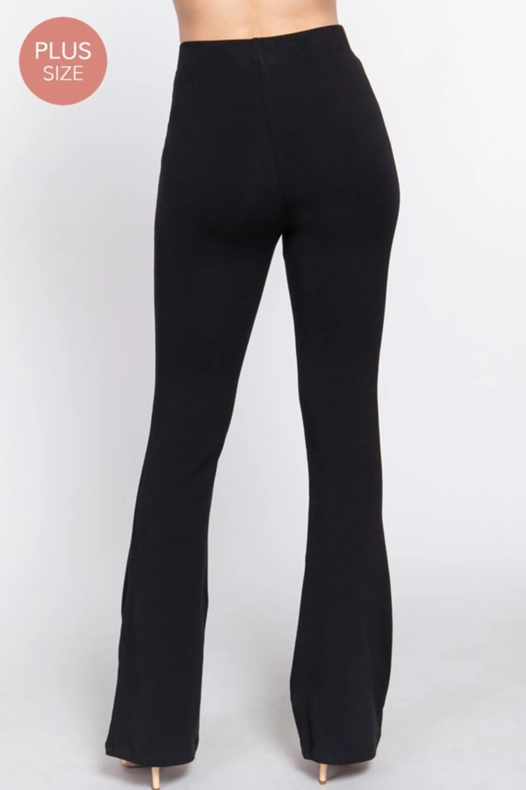 Women's Plus Size Waist Elastic Slim Flare Yoga Pants